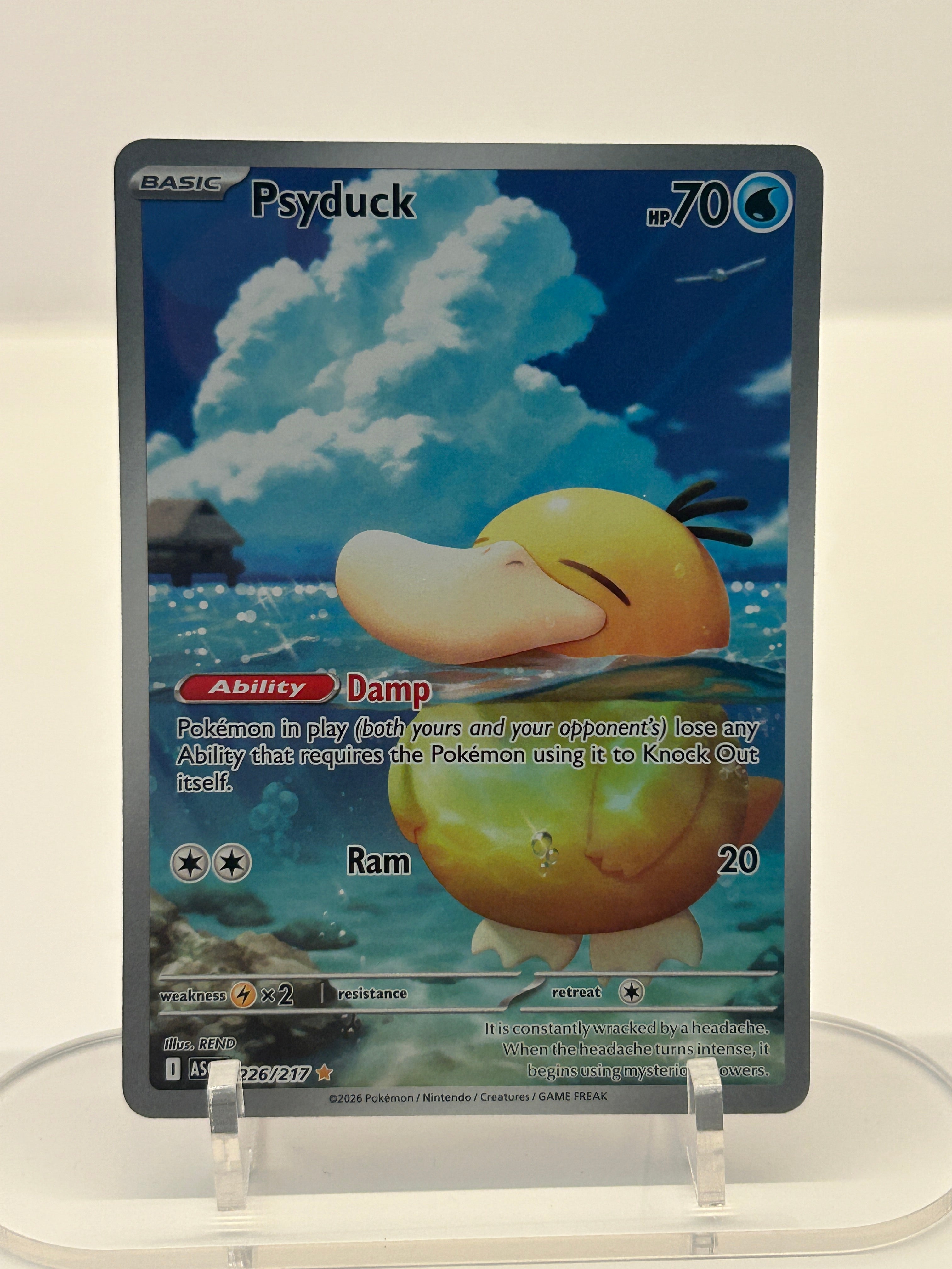 Psyduck Ascended Heroes Illustration Rare 226/217