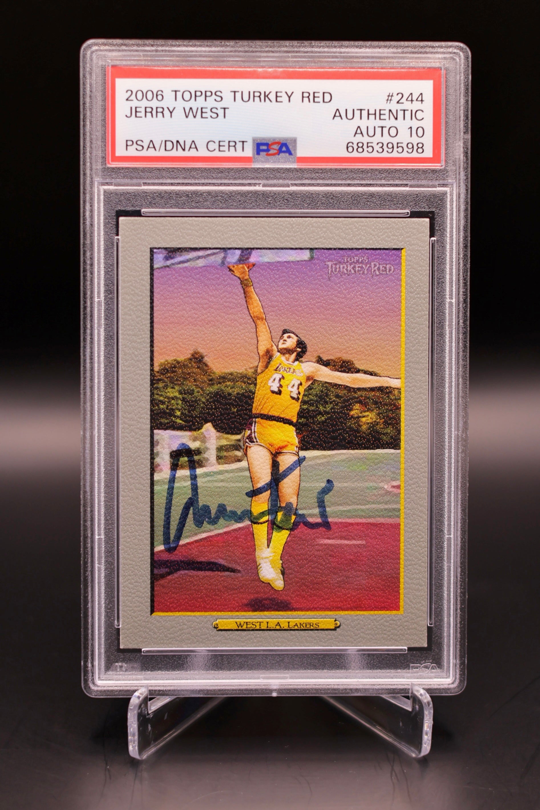 PSA AUTH AUTO 10 2006 Topps Turkey Red Jerry West IP