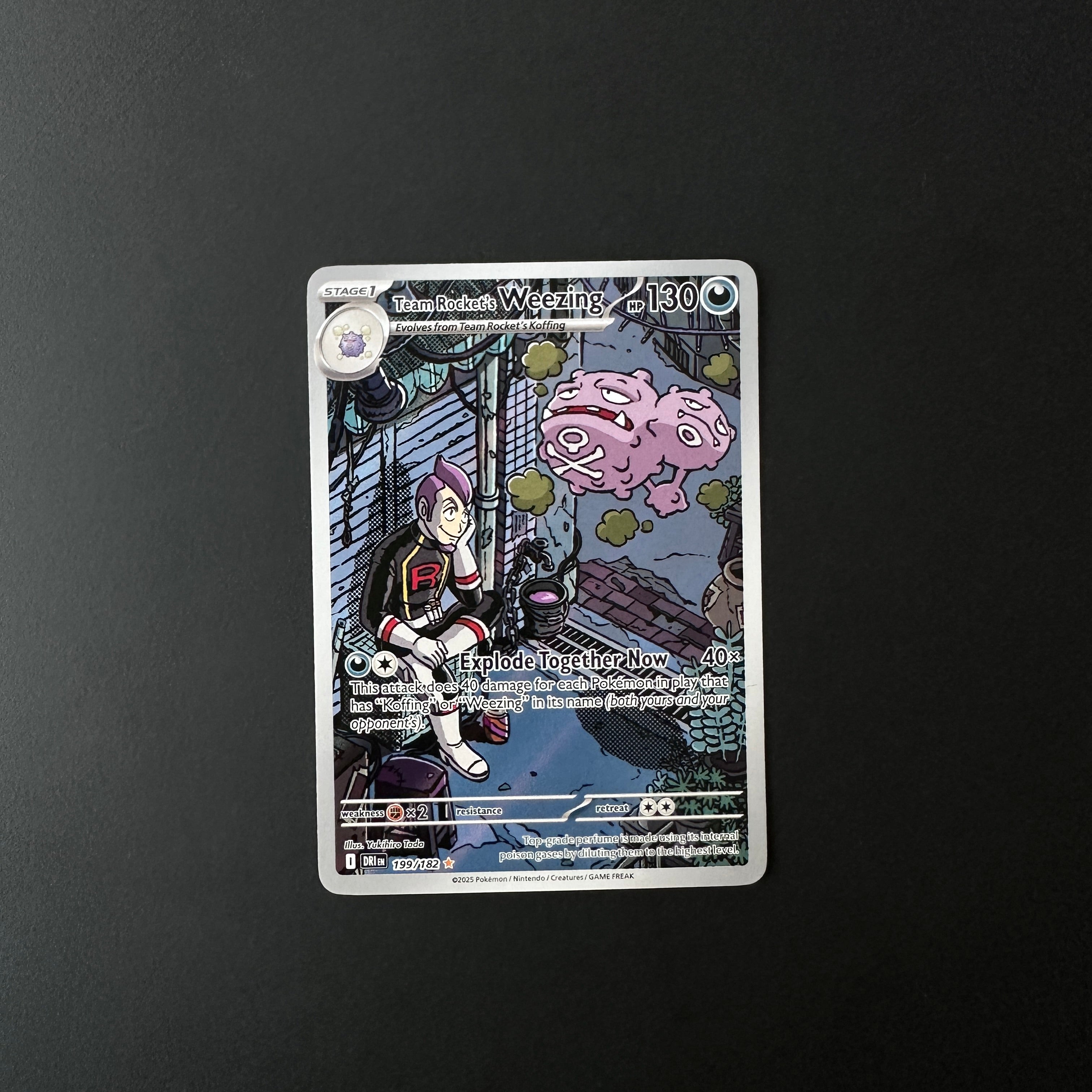 Team Rocket's Weezing Destined Rivals Illustration Rare 199/182