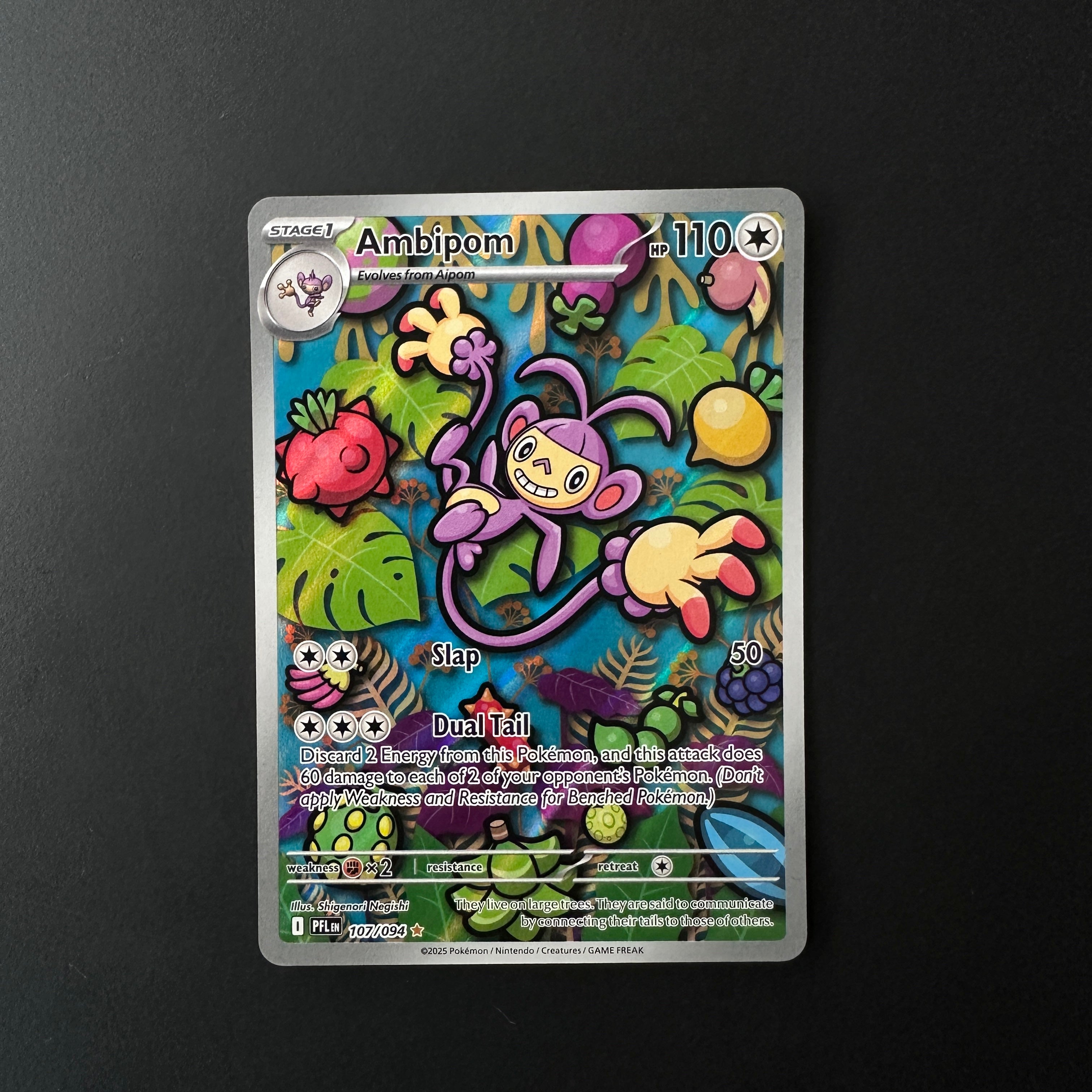 Ambipom Phantasmal Flames Illustration Rare 107/094