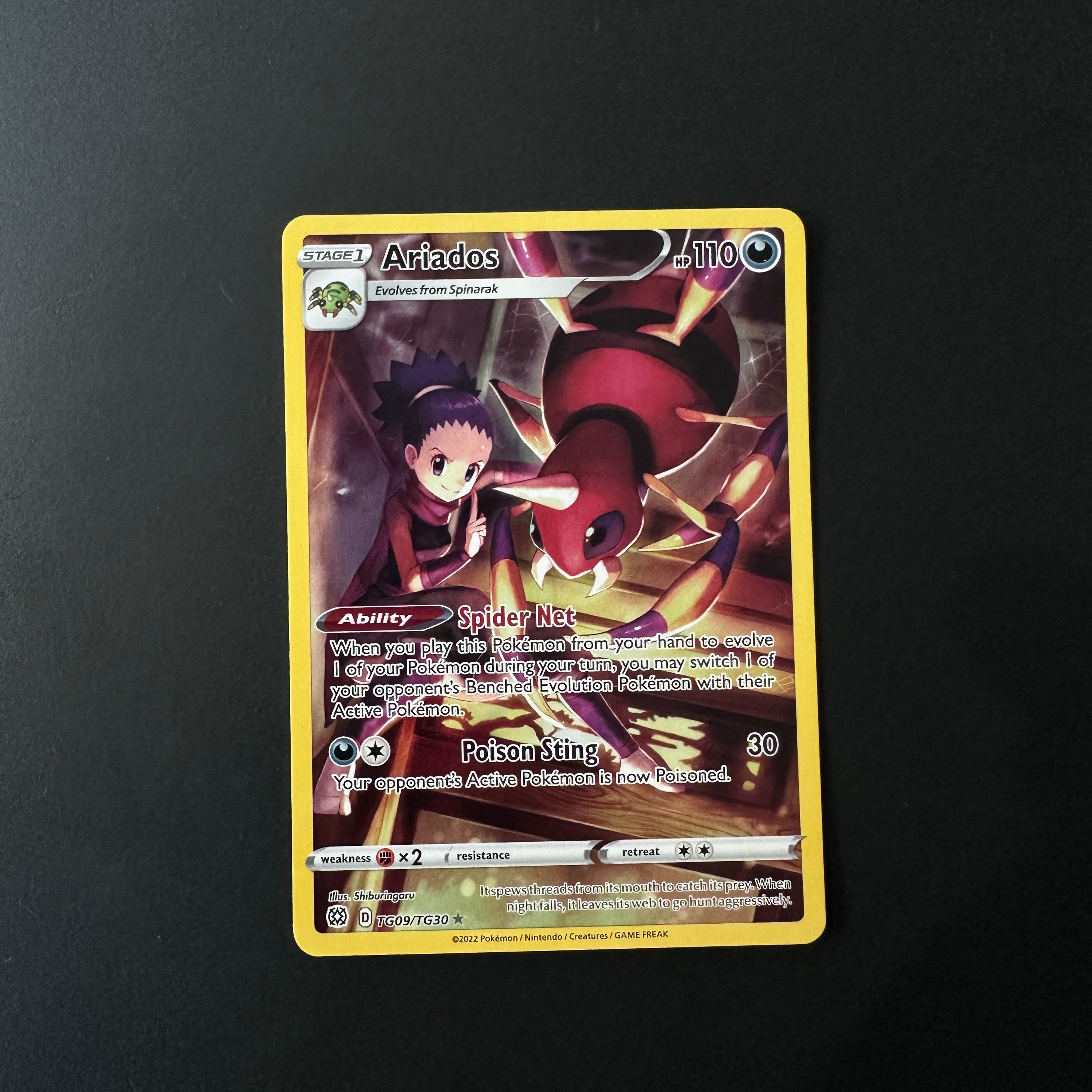Ariados Brilliant Stars Trainer Gallery Ultra Rare TG09/TG30