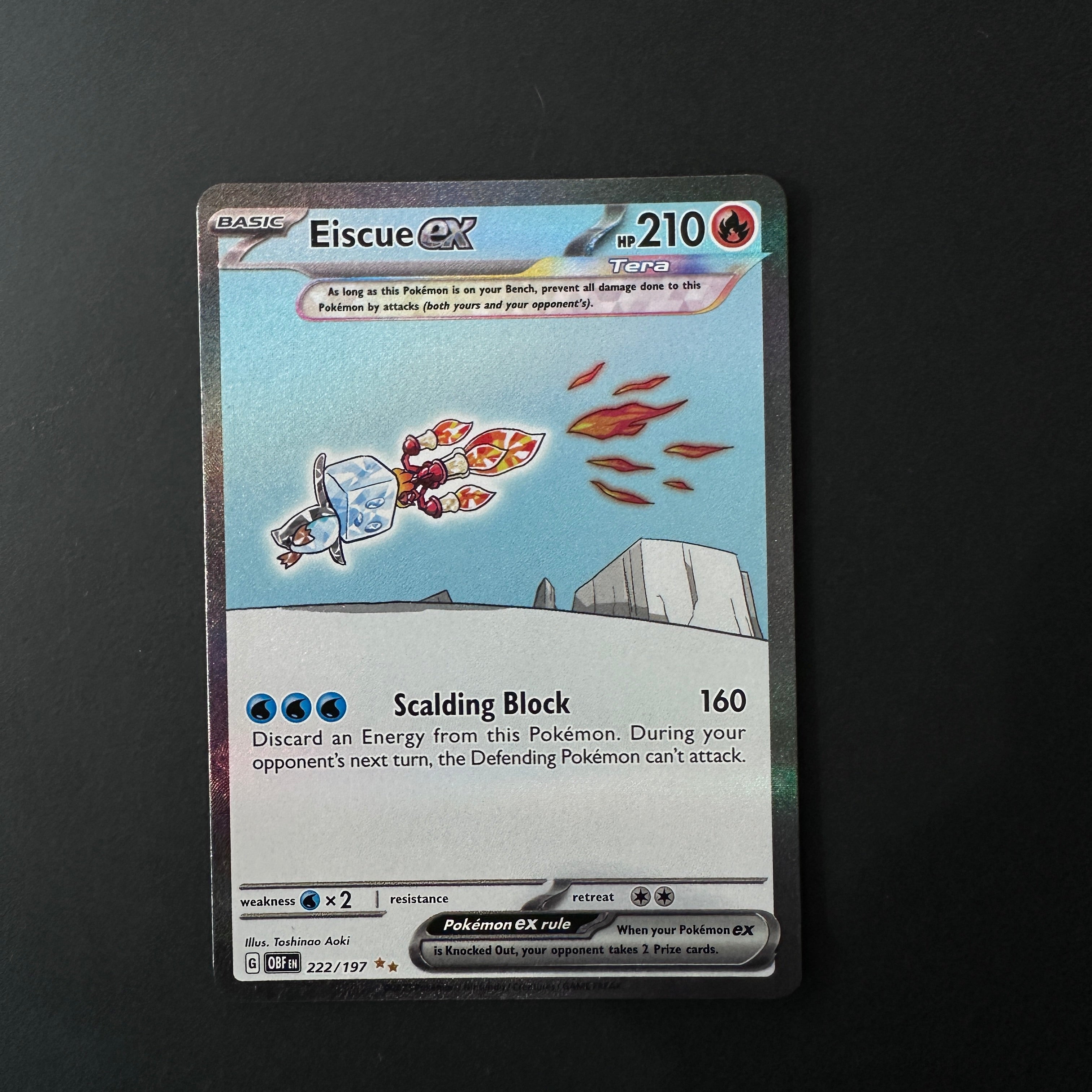 Eiscue ex Obsidian Flames Special Illustration Rare 222/197