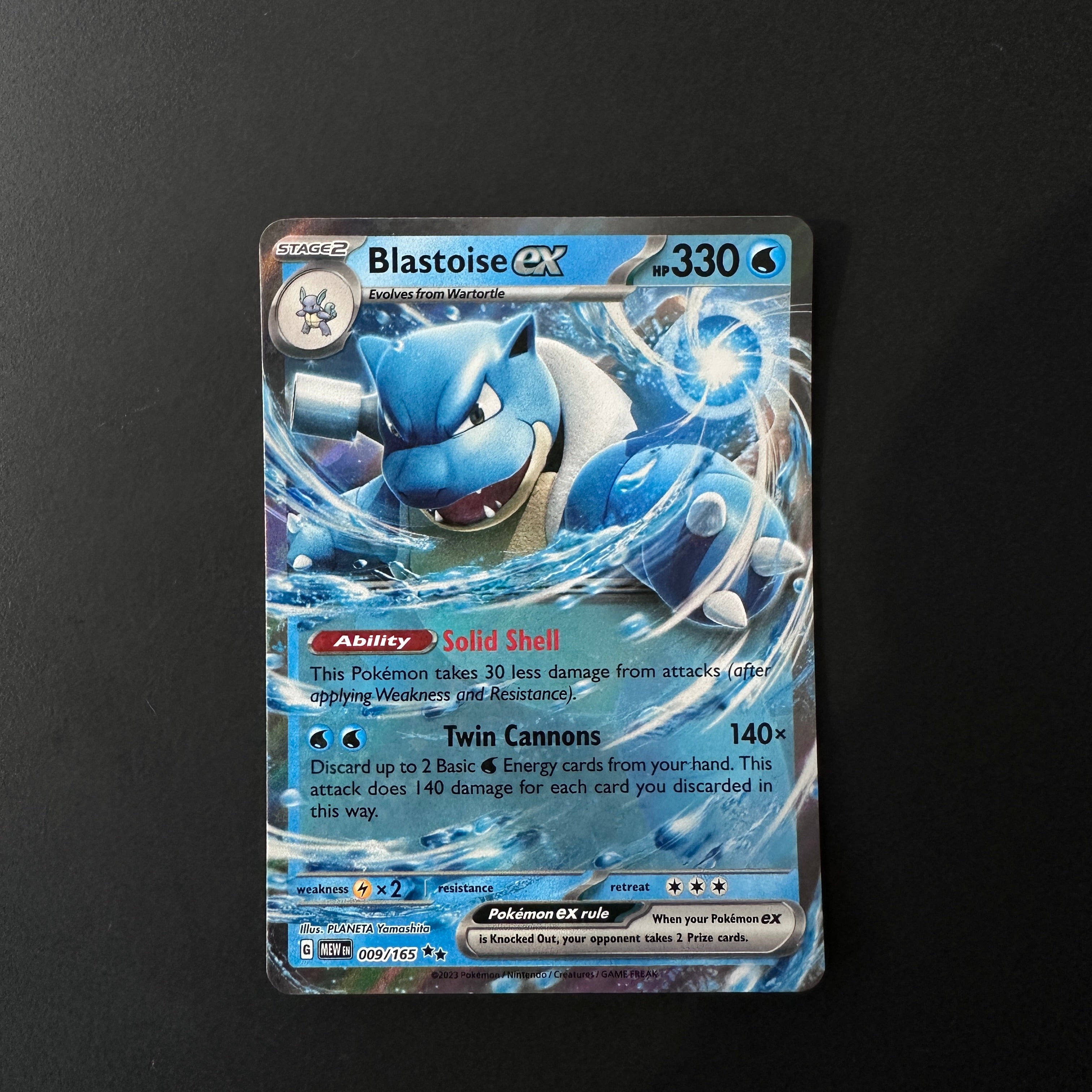 Blastoise ex SV: 151 Double Rare 009/165