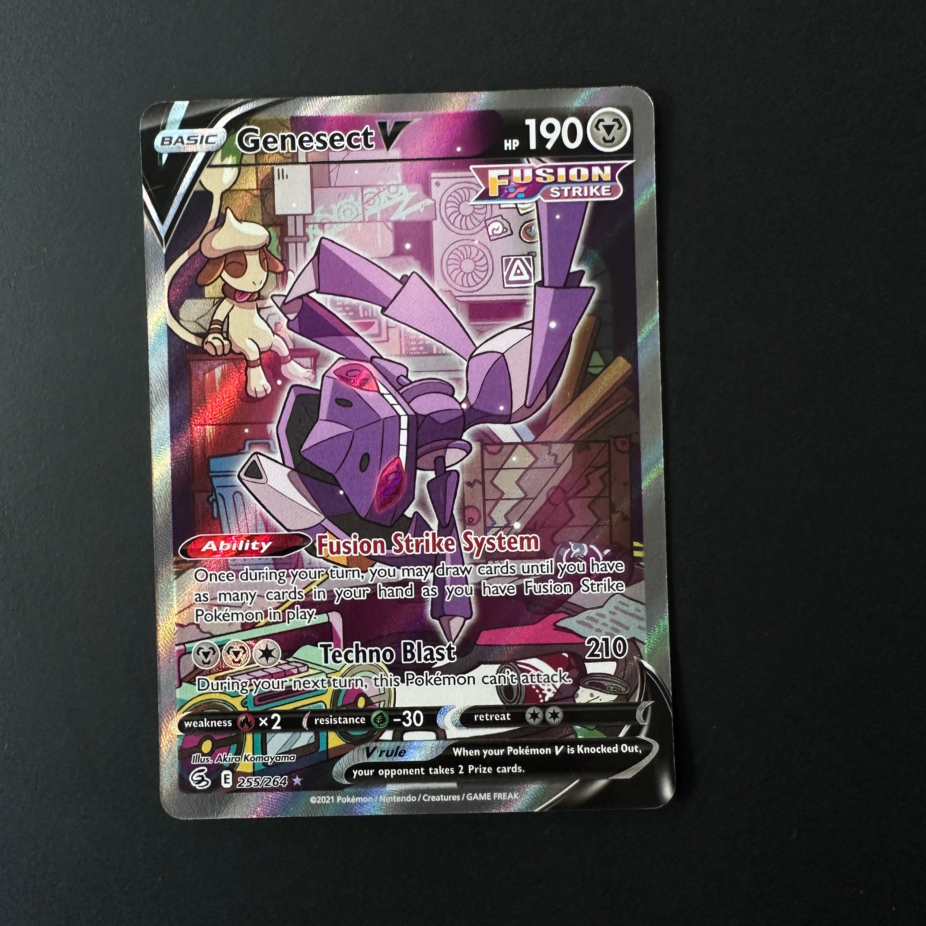 Genesect V (Alternate Full Art) Fusion Strike Ultra Rare 255/264