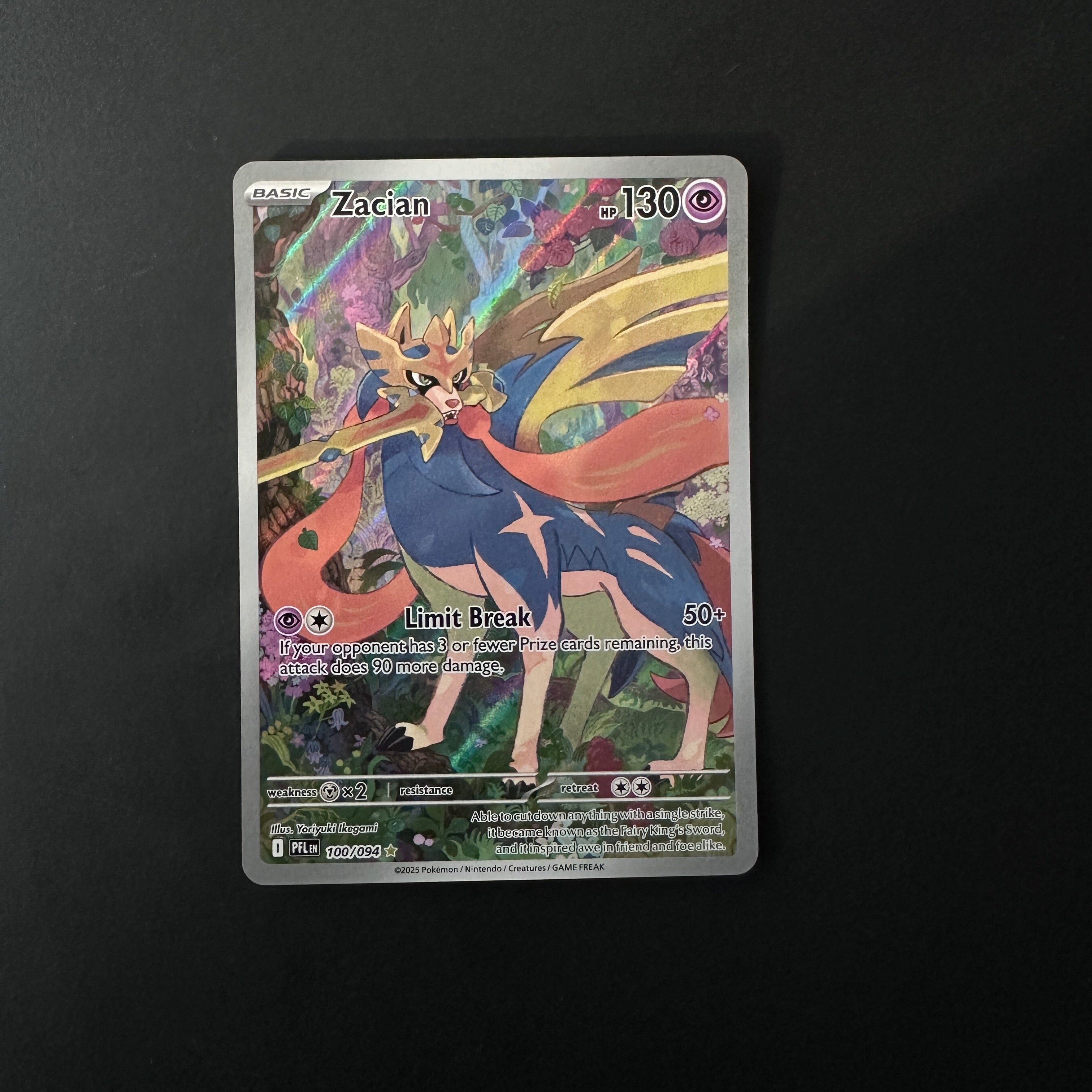 Zacian Phantasmal Flames Illustration Rare 100/094