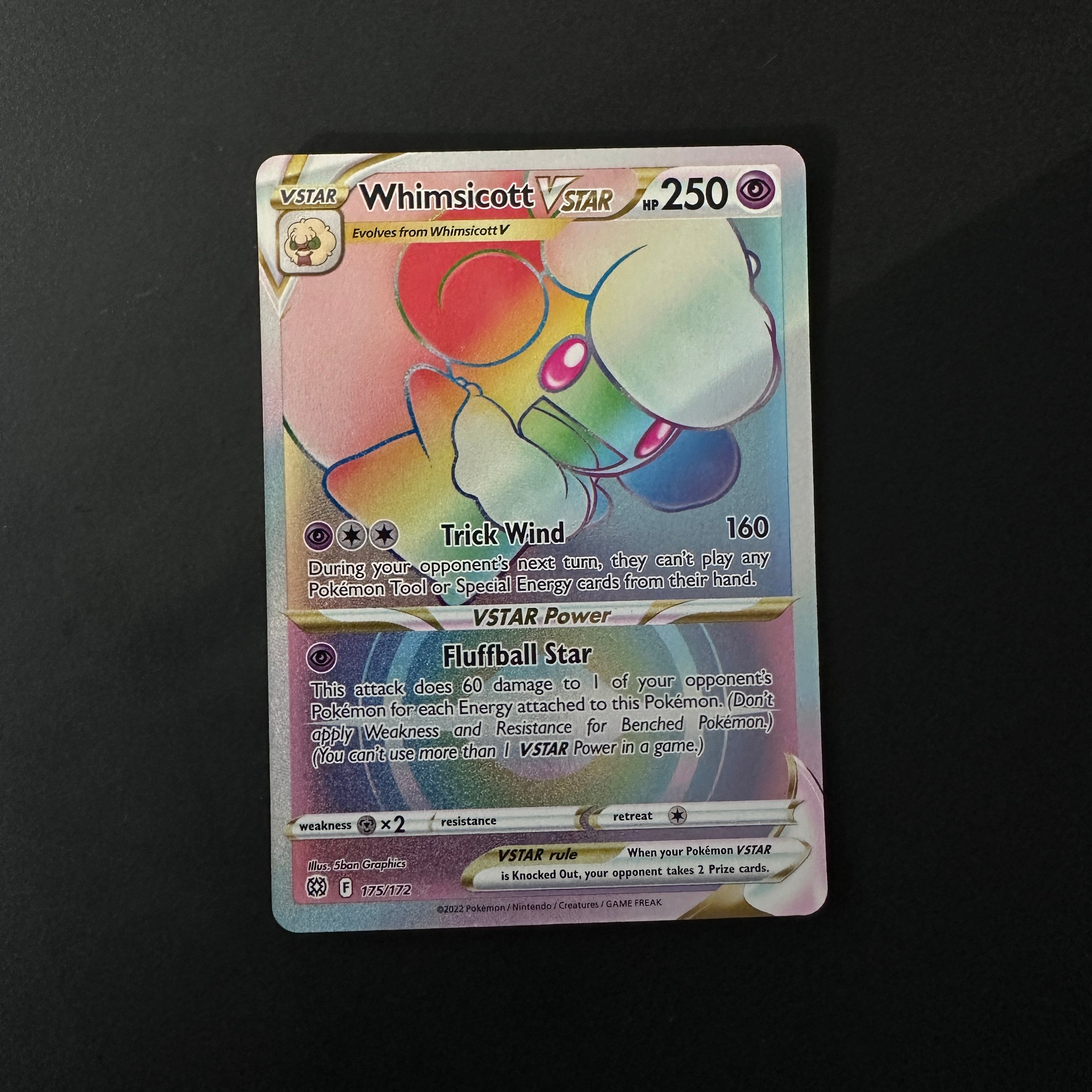 Whimsicott VSTAR (Secret) Brilliant Stars Ultra Rare 175/172