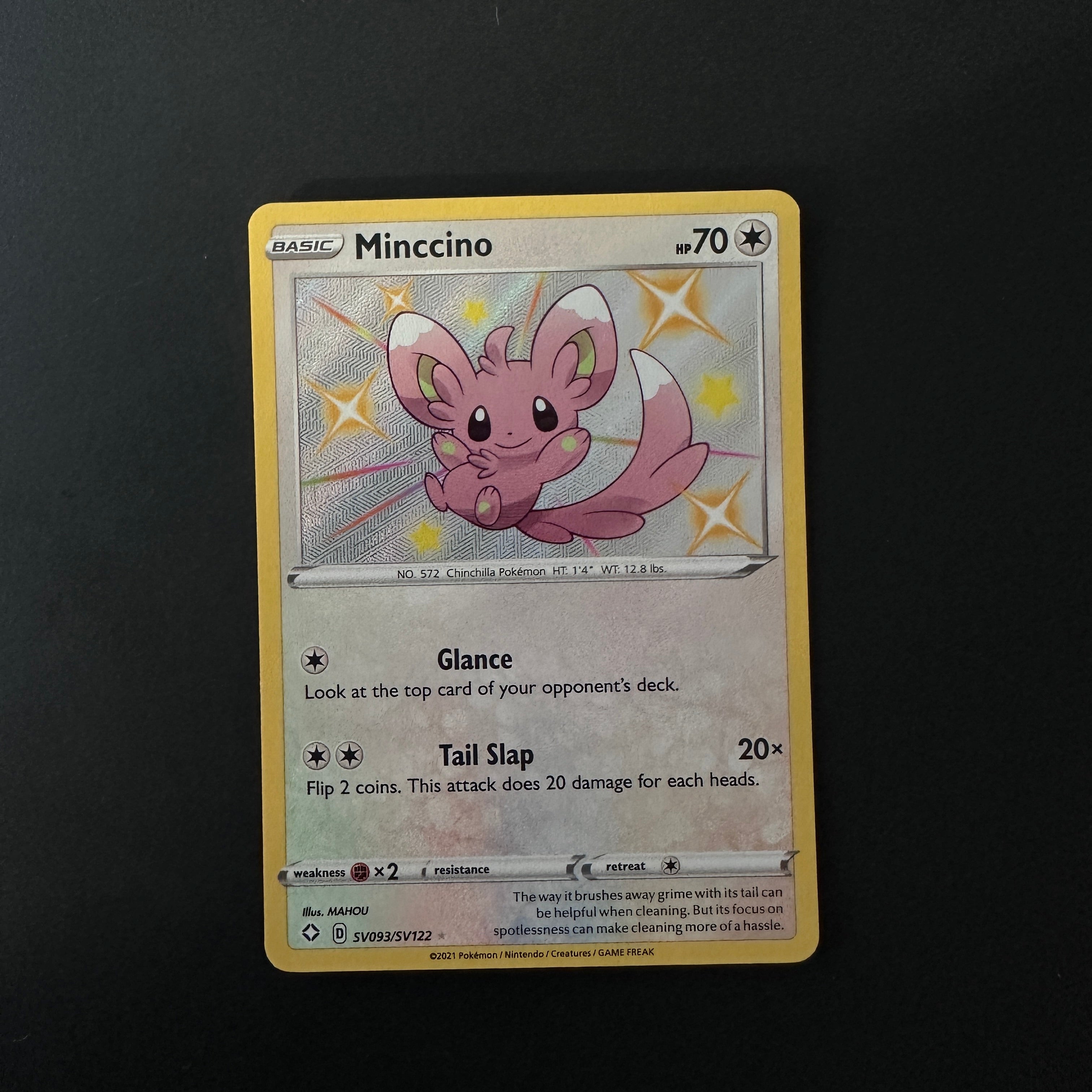 Minccino Shining Fates: Shiny Vault Shiny Holo Rare SV093/SV122
