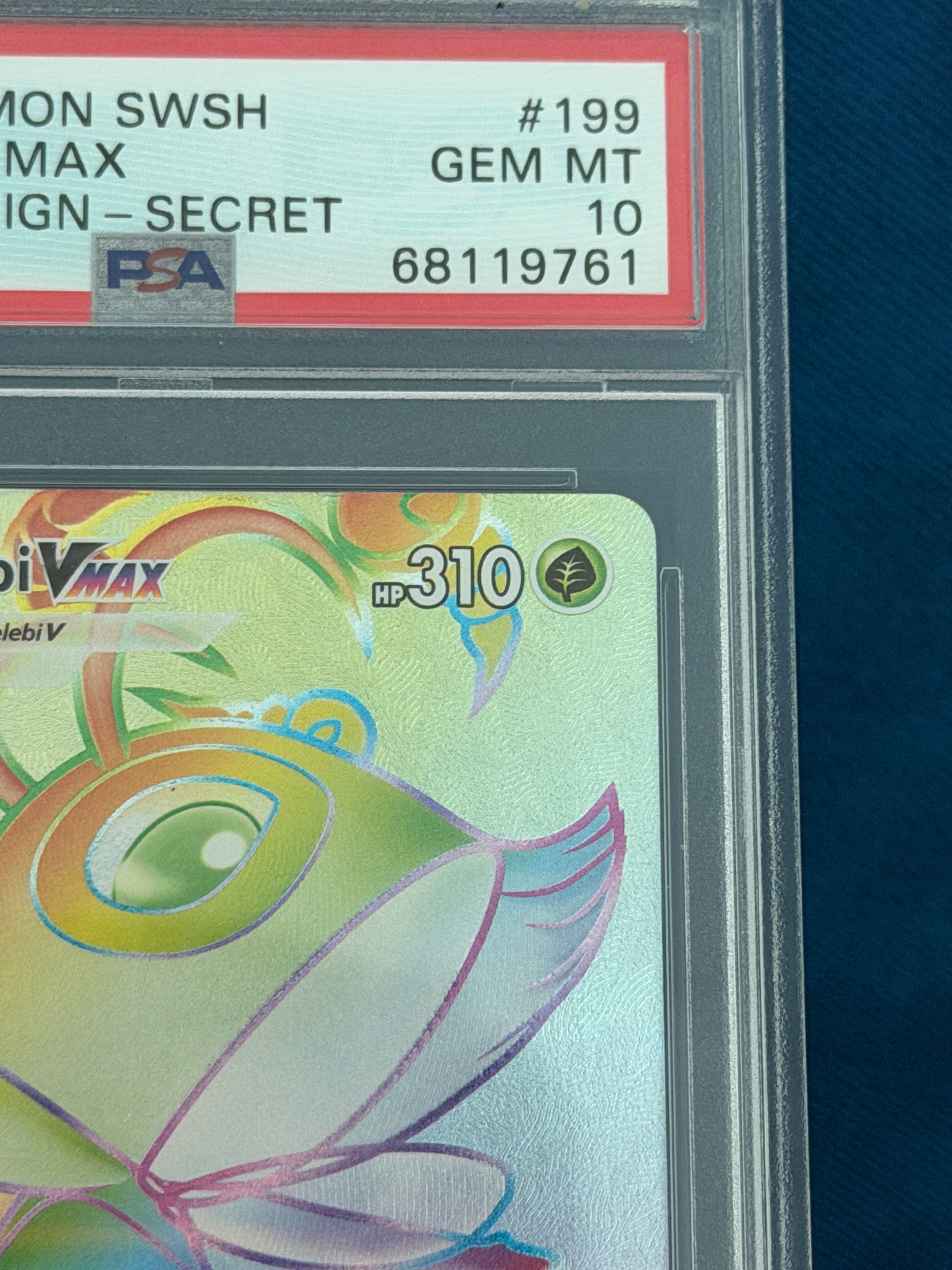 PSA 10 - Celebi VMAX #199 Secret Rare - Chilling Reign