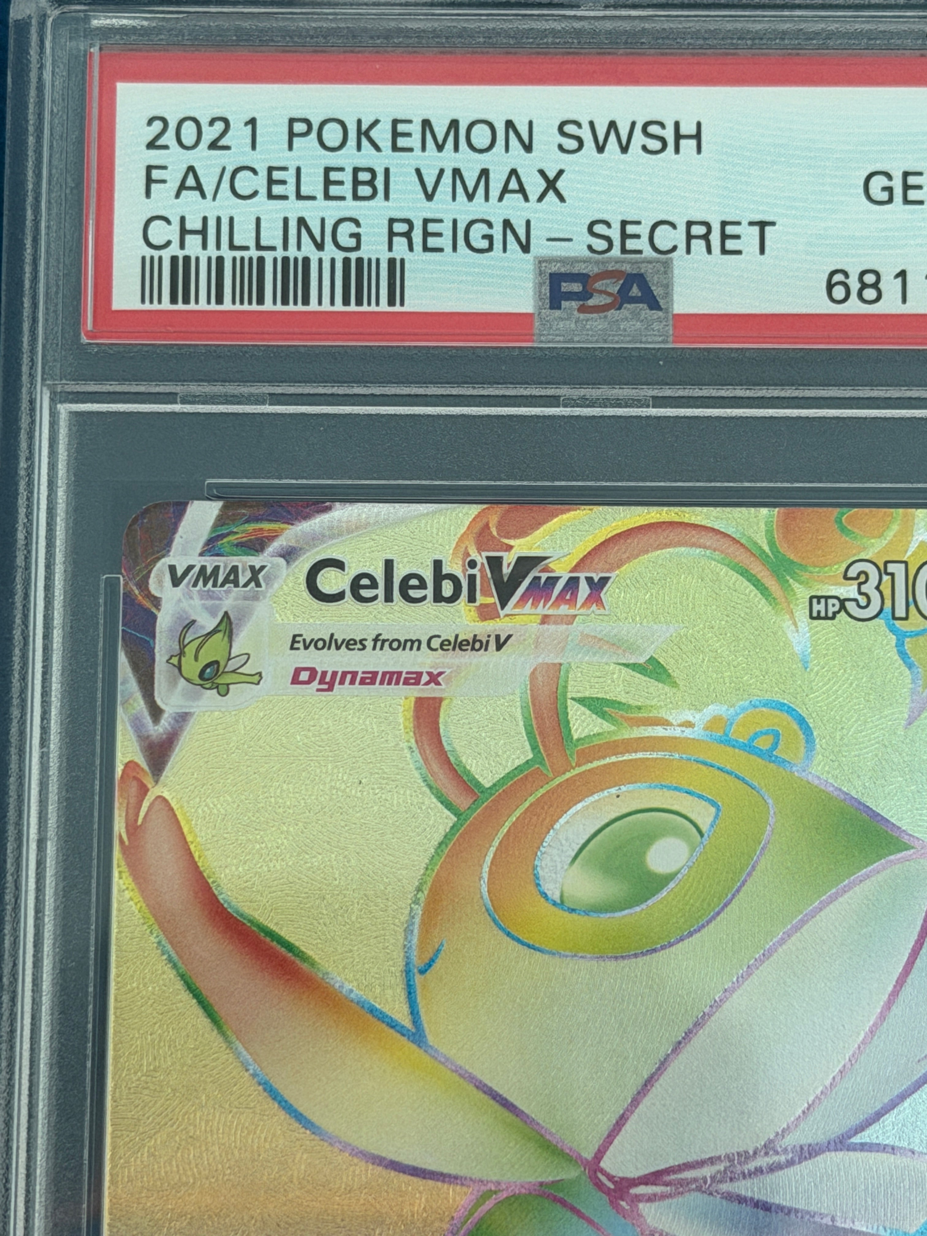 PSA 10 - Celebi VMAX #199 Secret Rare - Chilling Reign