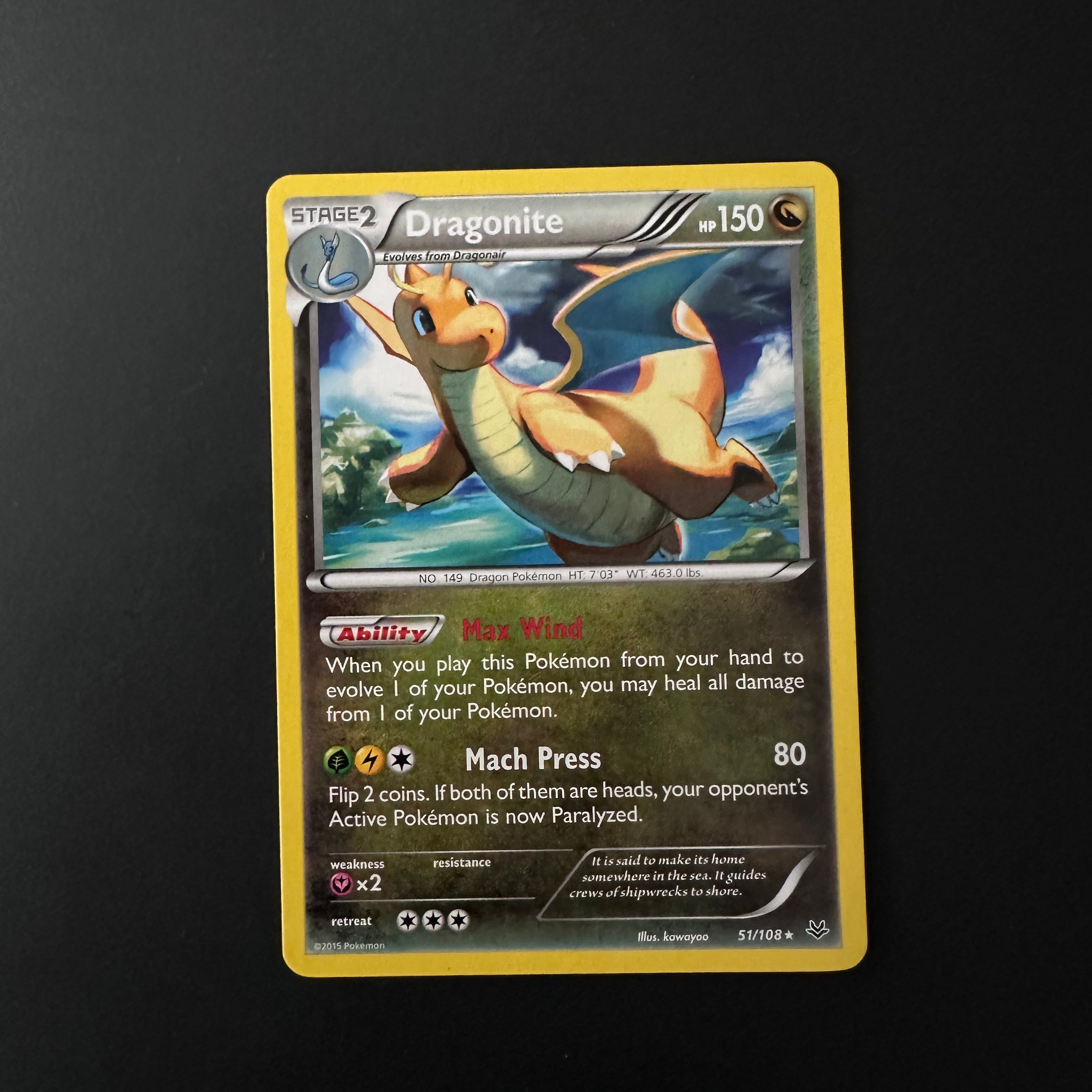 Dragonite (51) Roaring Skies Rare 51