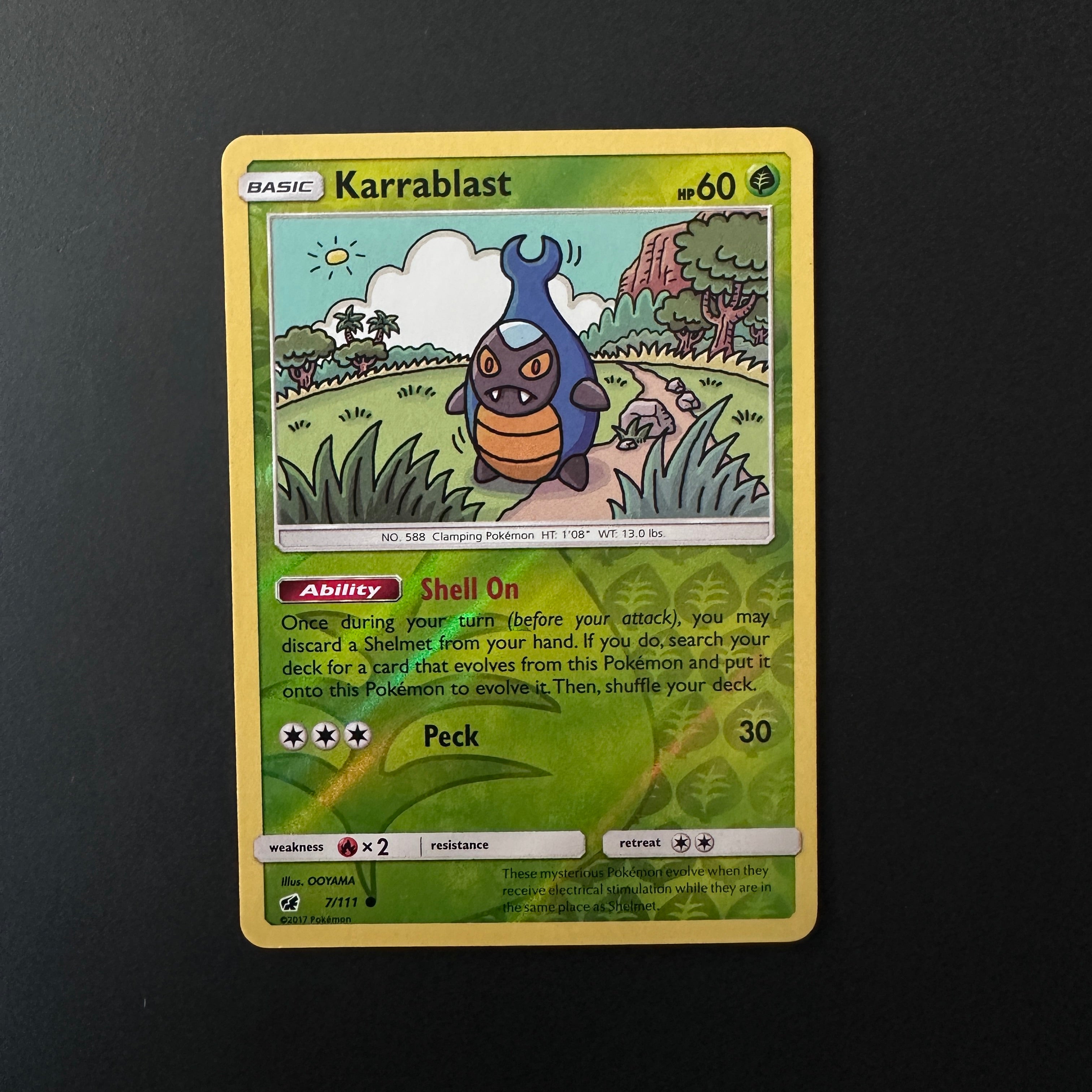 Karrablast Crimson Invasion Common 7/111 Reverse Holo