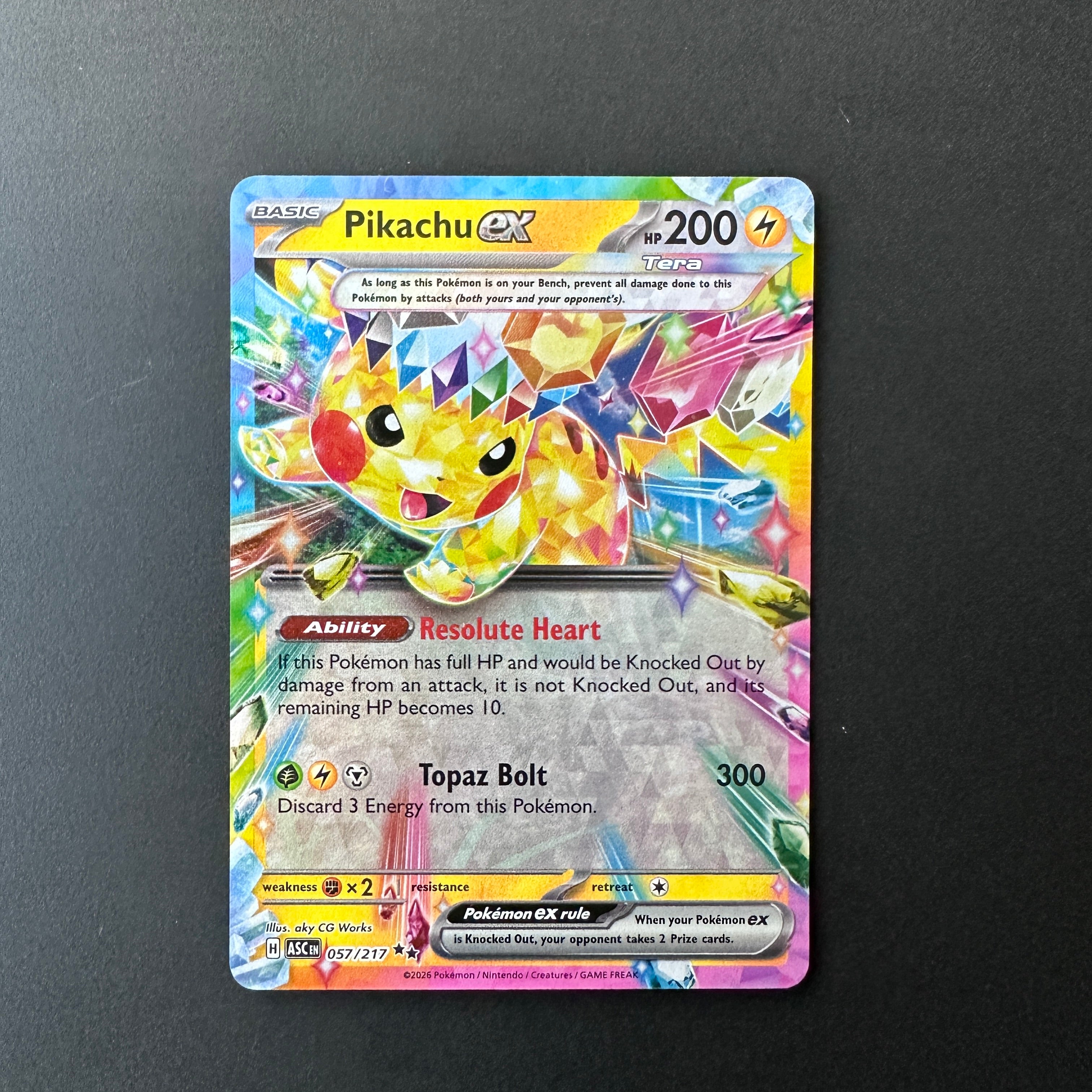 Pikachu ex Ascended Heroes Double Rare 057/217