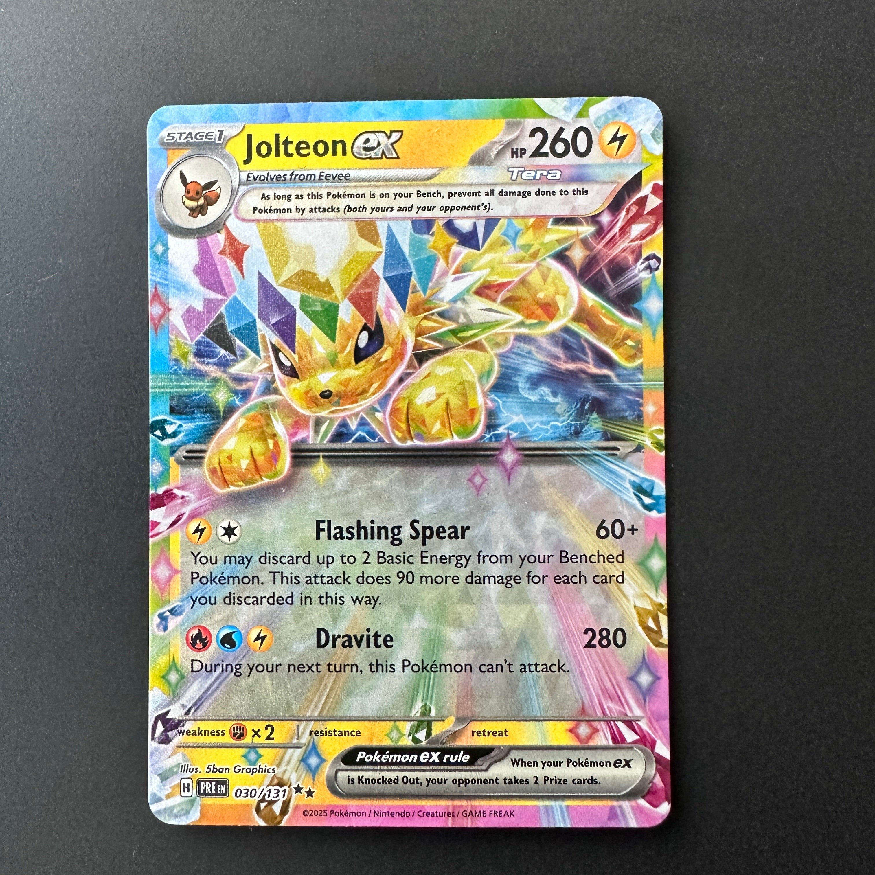 Jolteon ex Prismatic Evolutions Double Rare 030/131