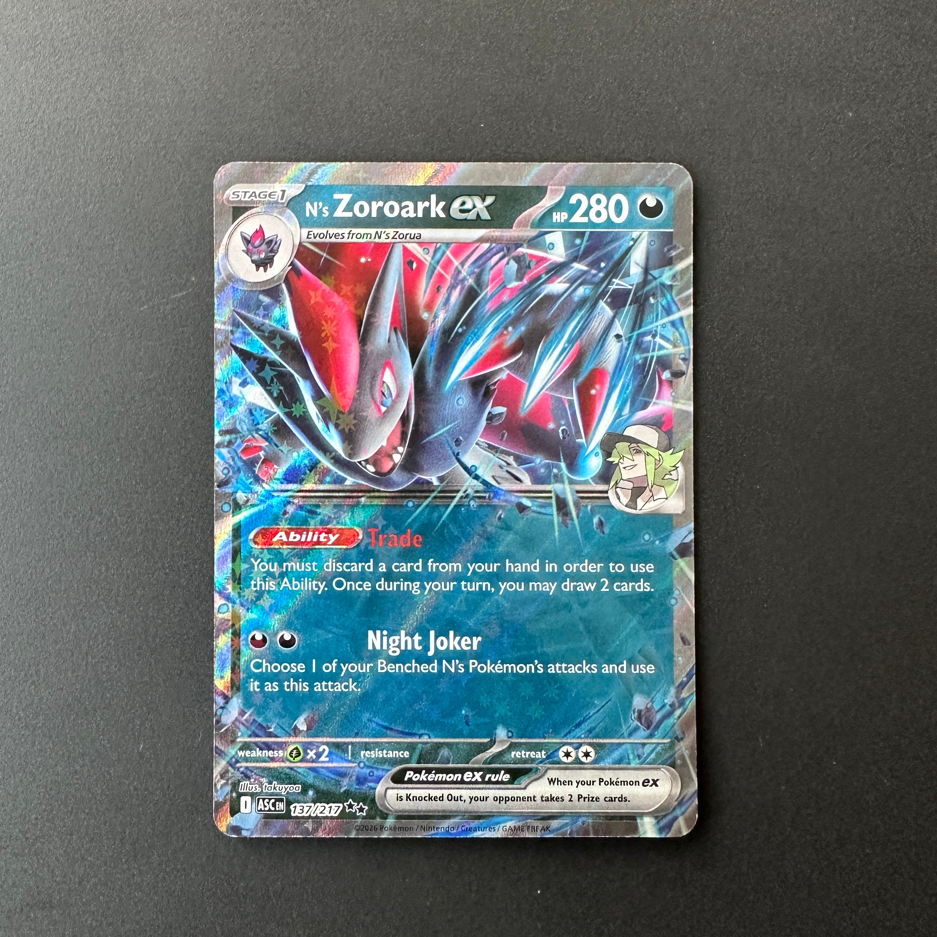 N's Zoroark ex Ascended Heroes Double Rare 137/217