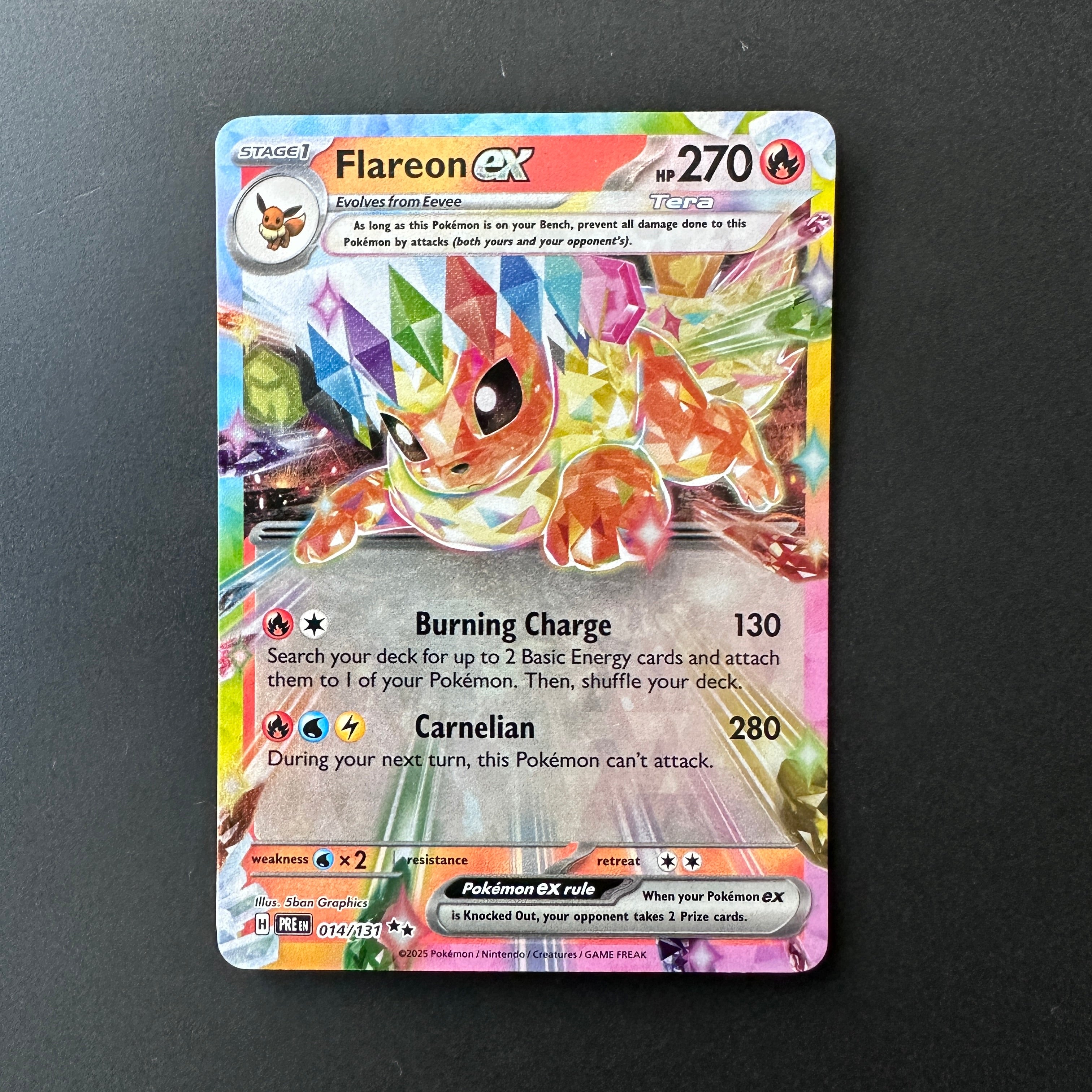 Flareon ex Prismatic Evolutions Double Rare 014/131