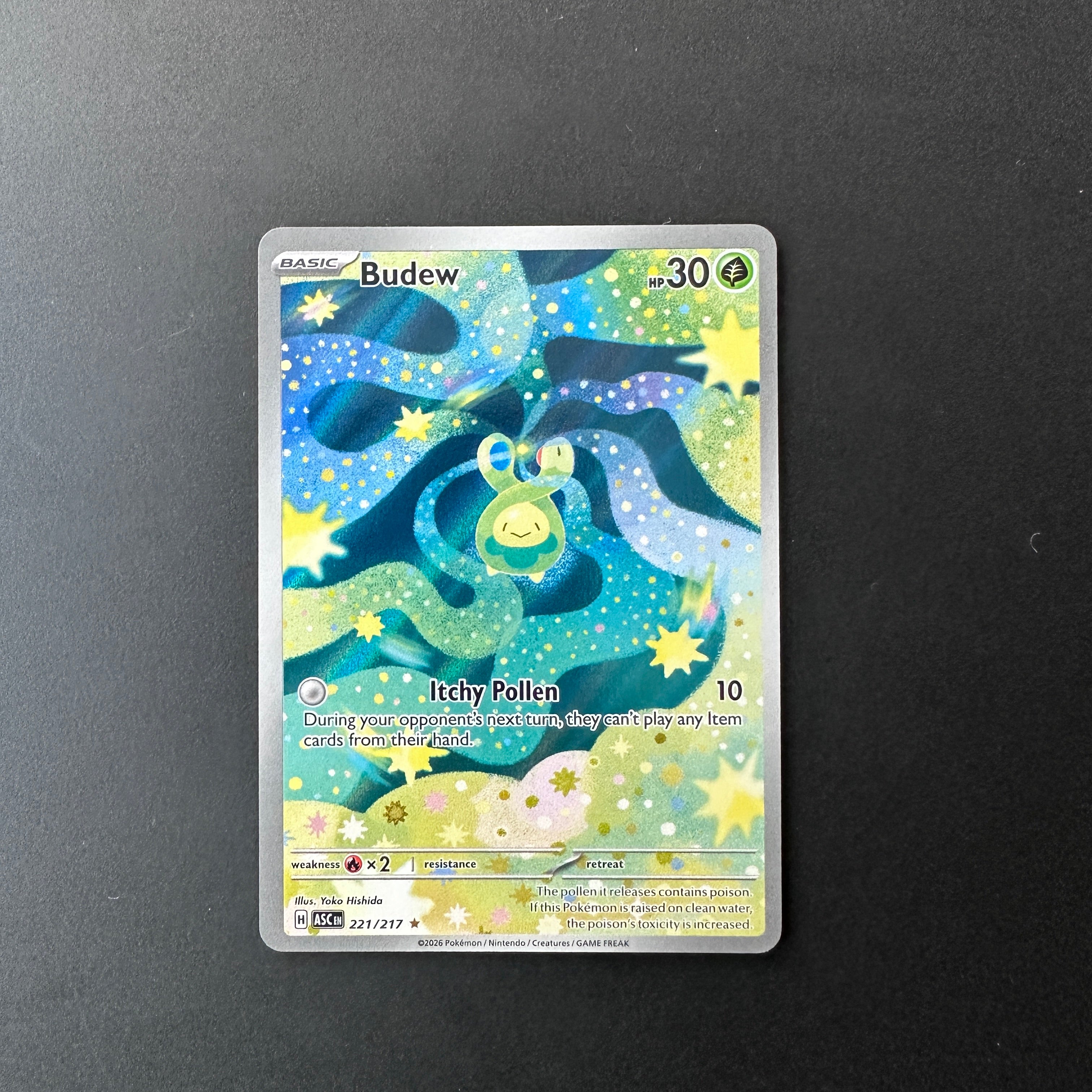 Budew Ascended Heroes Illustration Rare 221/217