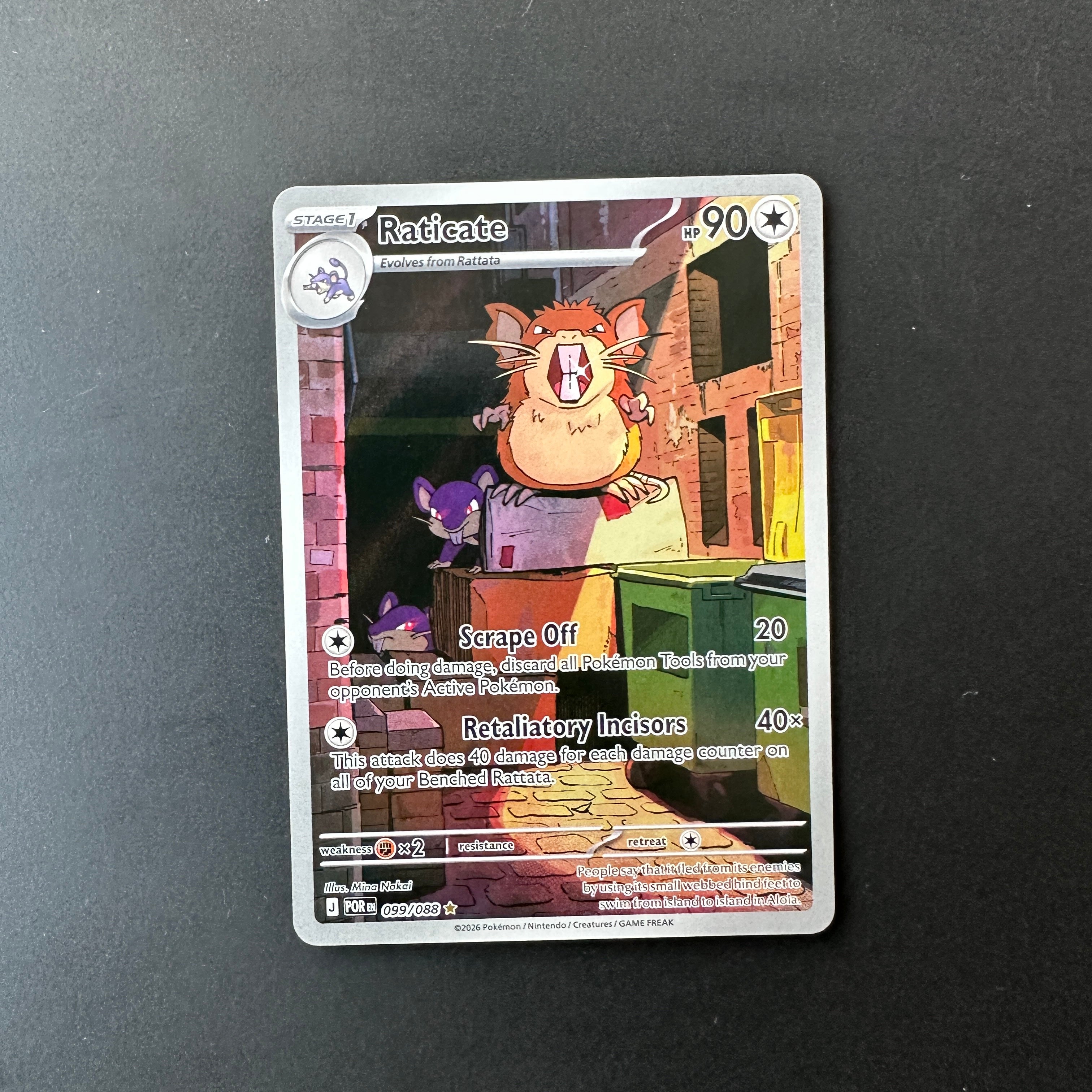 Raticate Perfect Order Illustration Rare 099/088