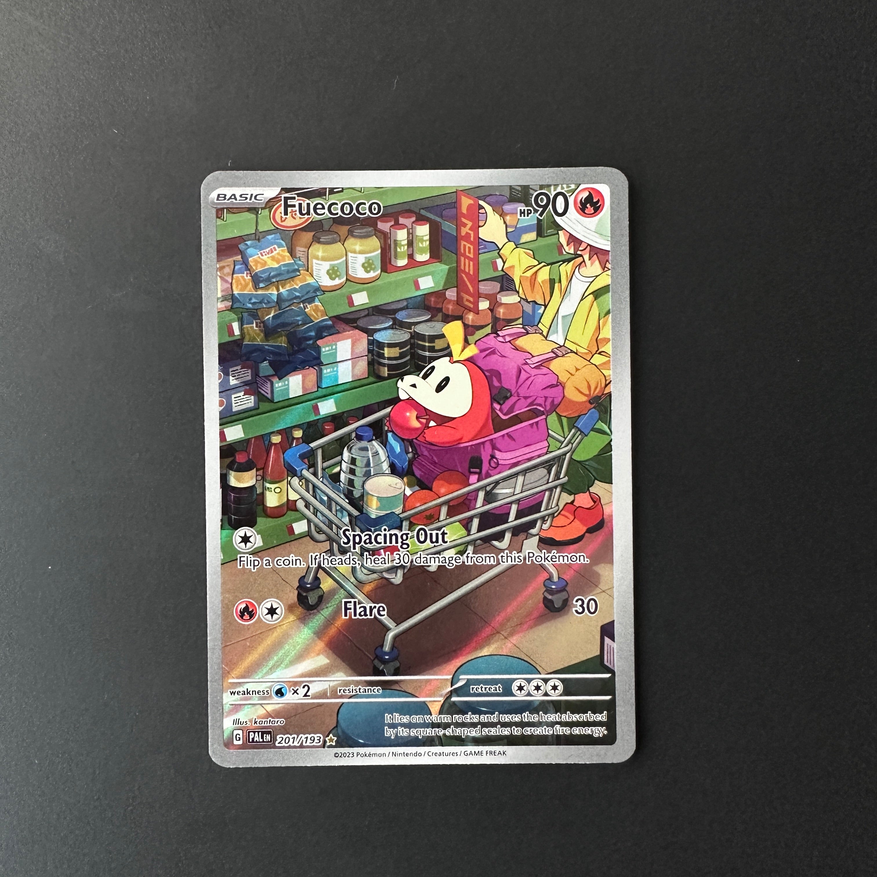 Fuecoco Paldea Evolved Illustration Rare 201/193