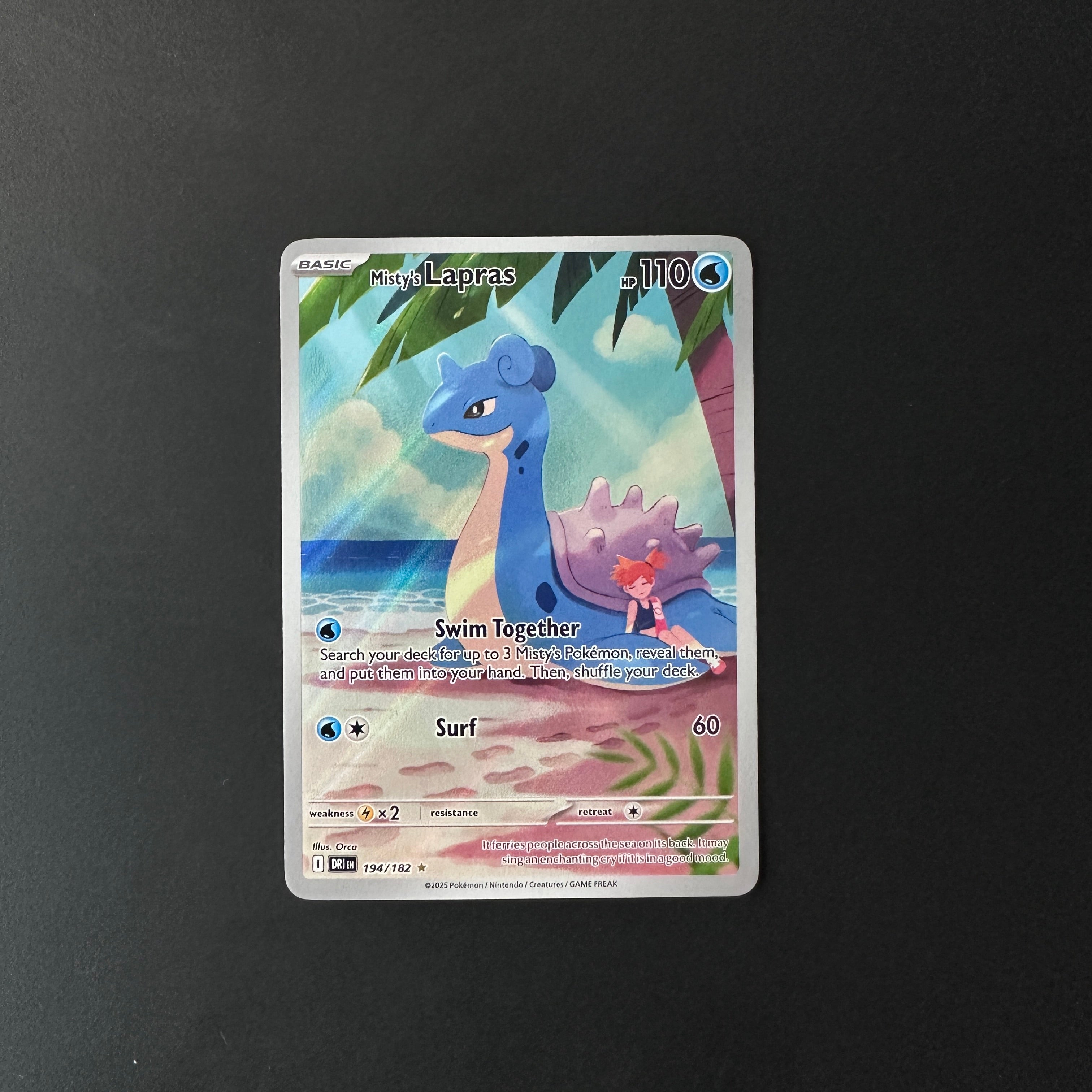 Misty's Lapras Destined Rivals Illustration Rare 194/182