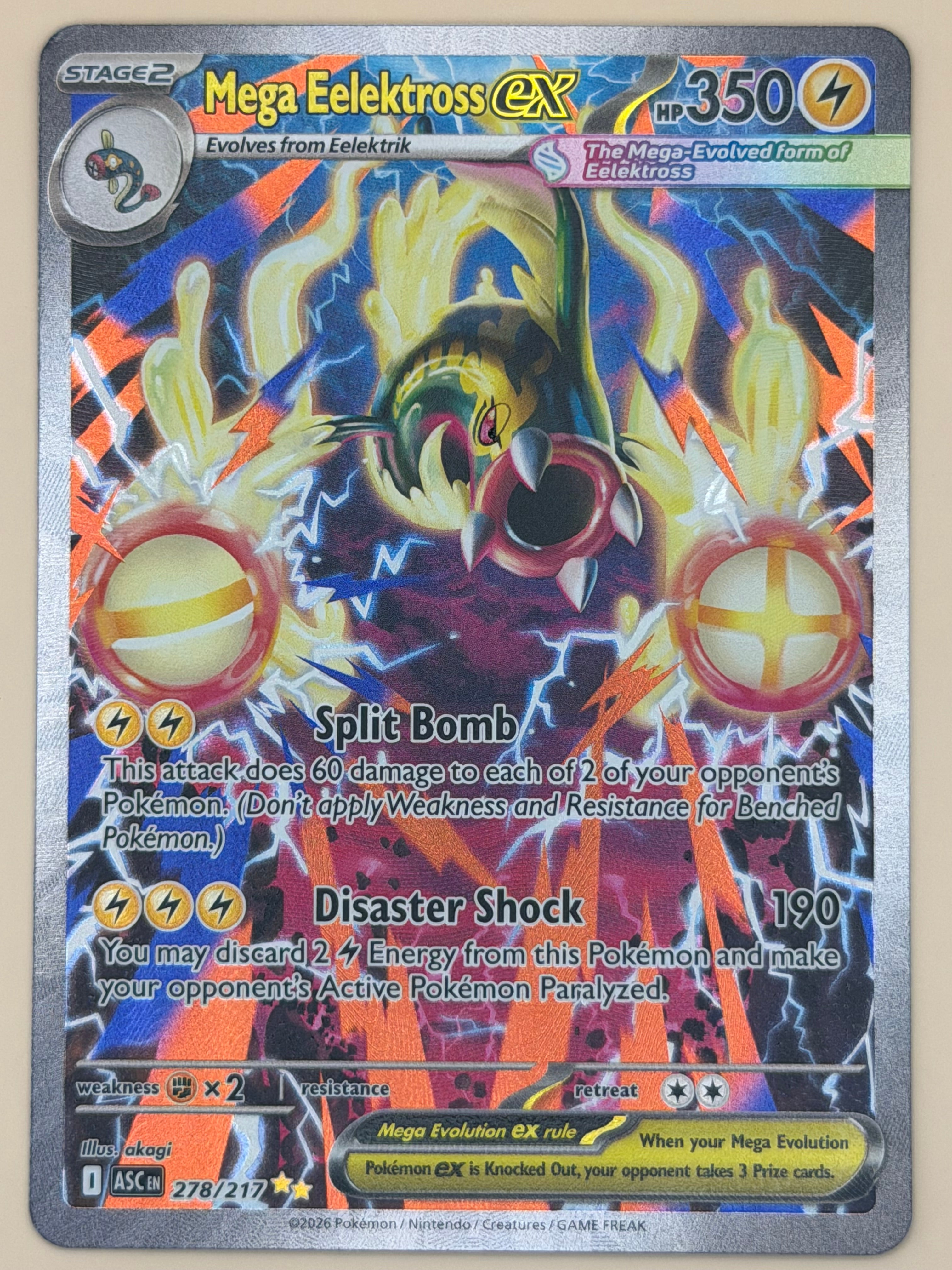 278/217 Mega Eelektross ex - Ascended Heroes