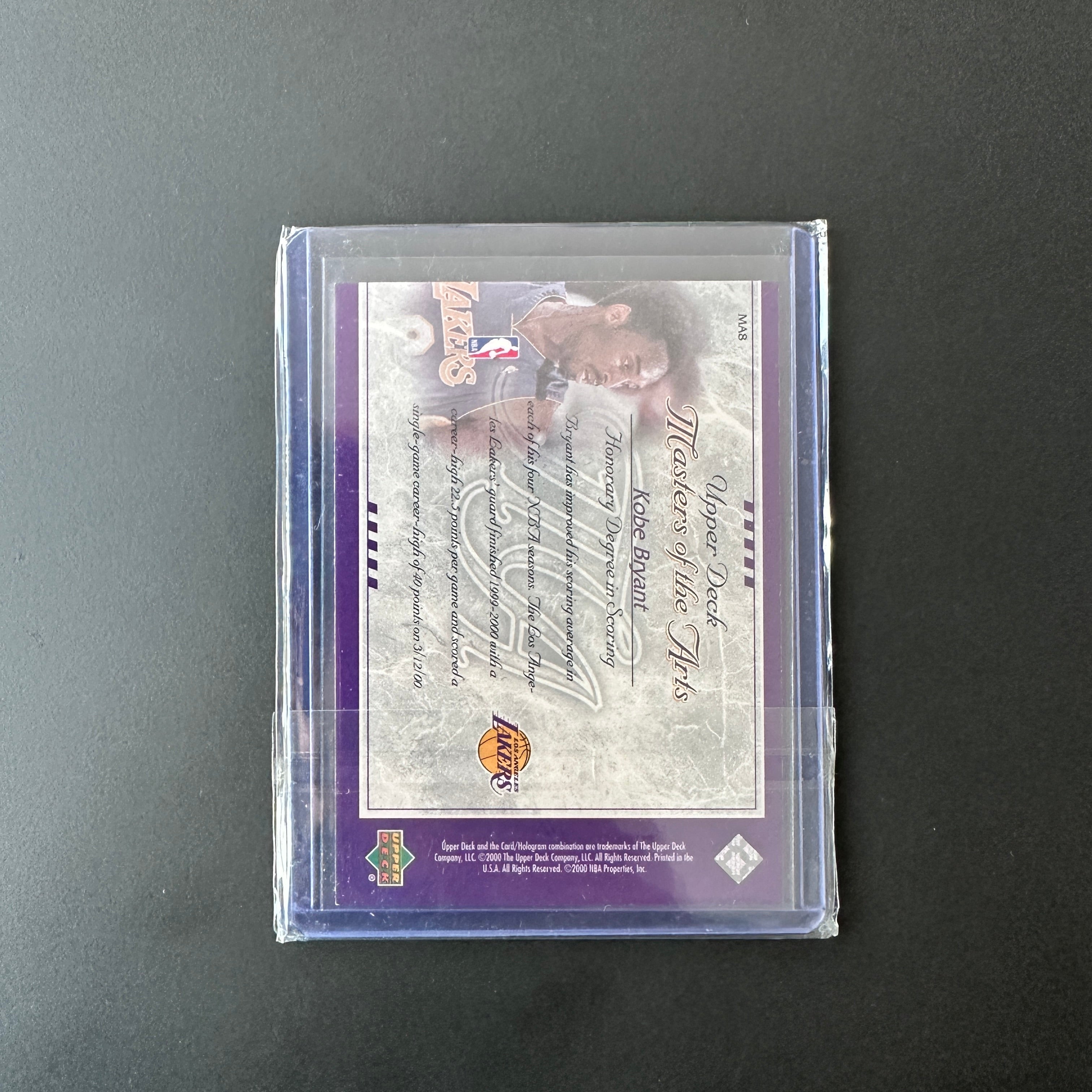 Kobe Bryant  Nba Cards Master of the Arts  2000
