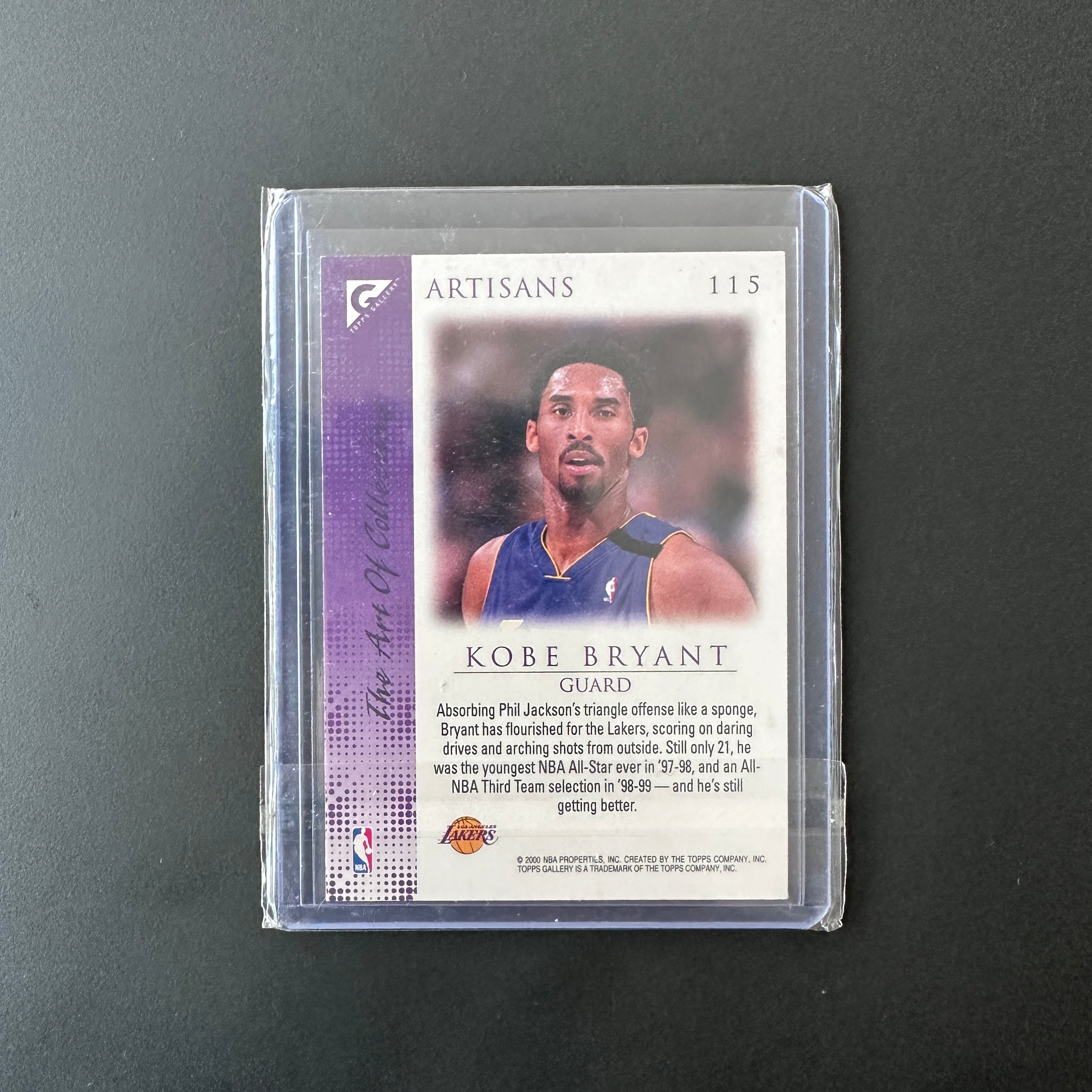 Kobe Bryant Nba Cards  " Artisans" 2000