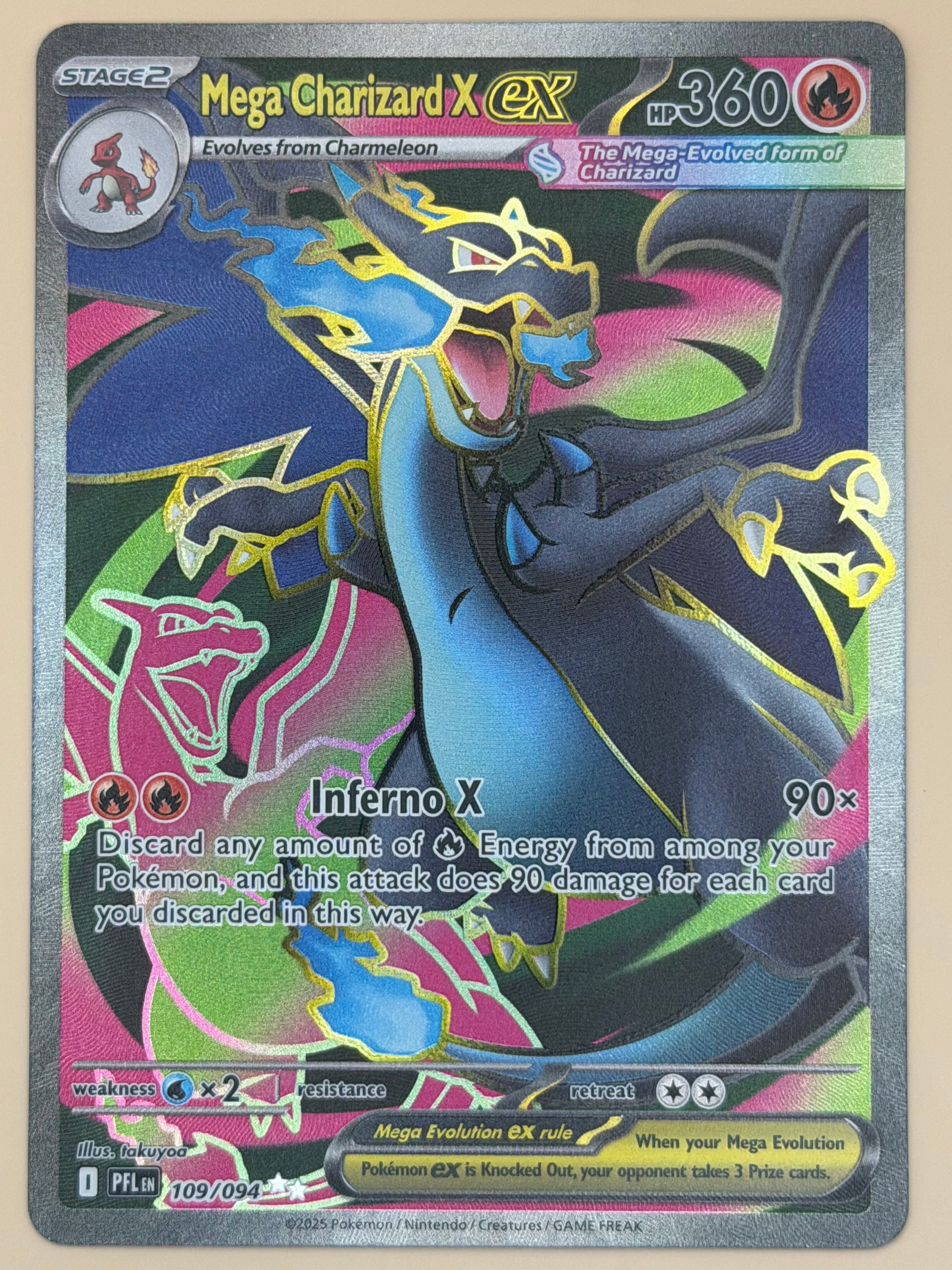 109/094 Mega Charizard X ex - Phantasmal Flames