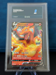 Aura Grading 9 - Charizard V #019 - Darkness Ablaze