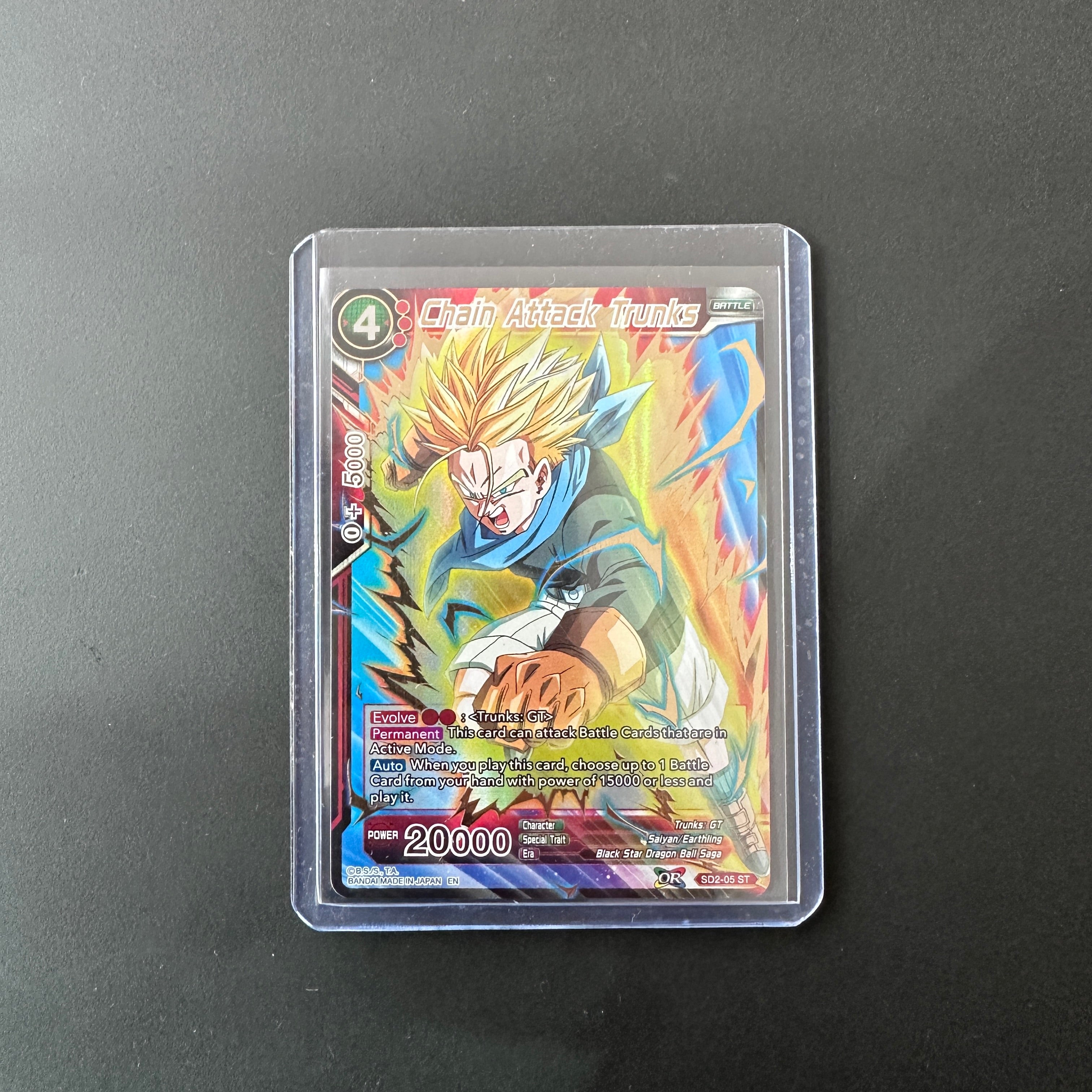 Chain Attack Trunks Mythic Booster Common SD2-05