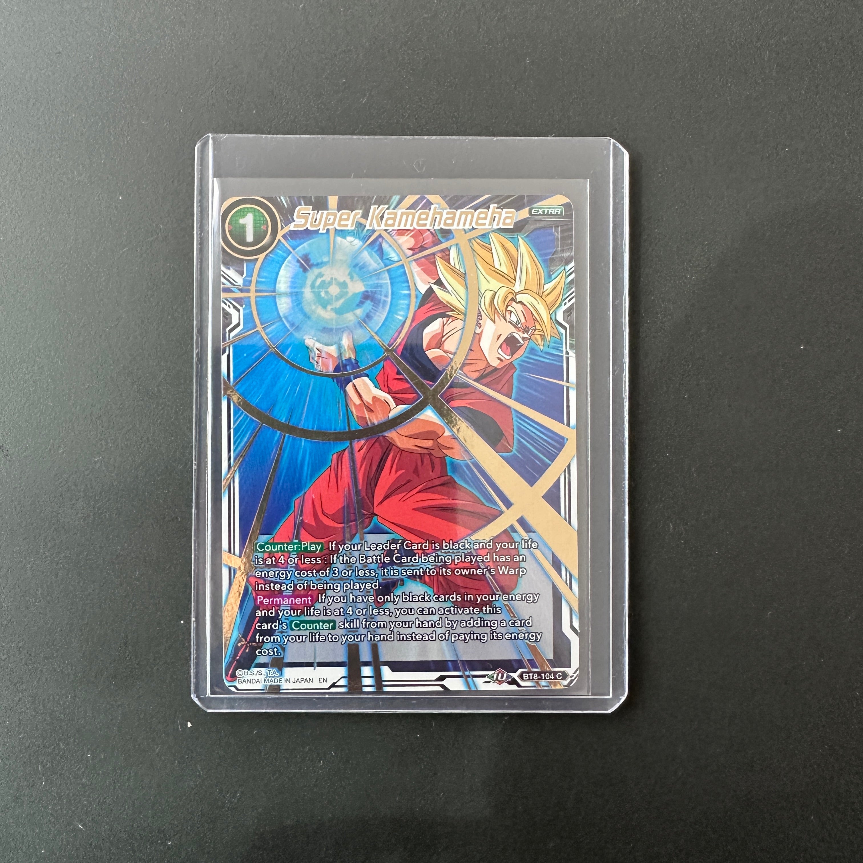 Super Kamehameha (Gold Stamped) Mythic Booster Common BT8