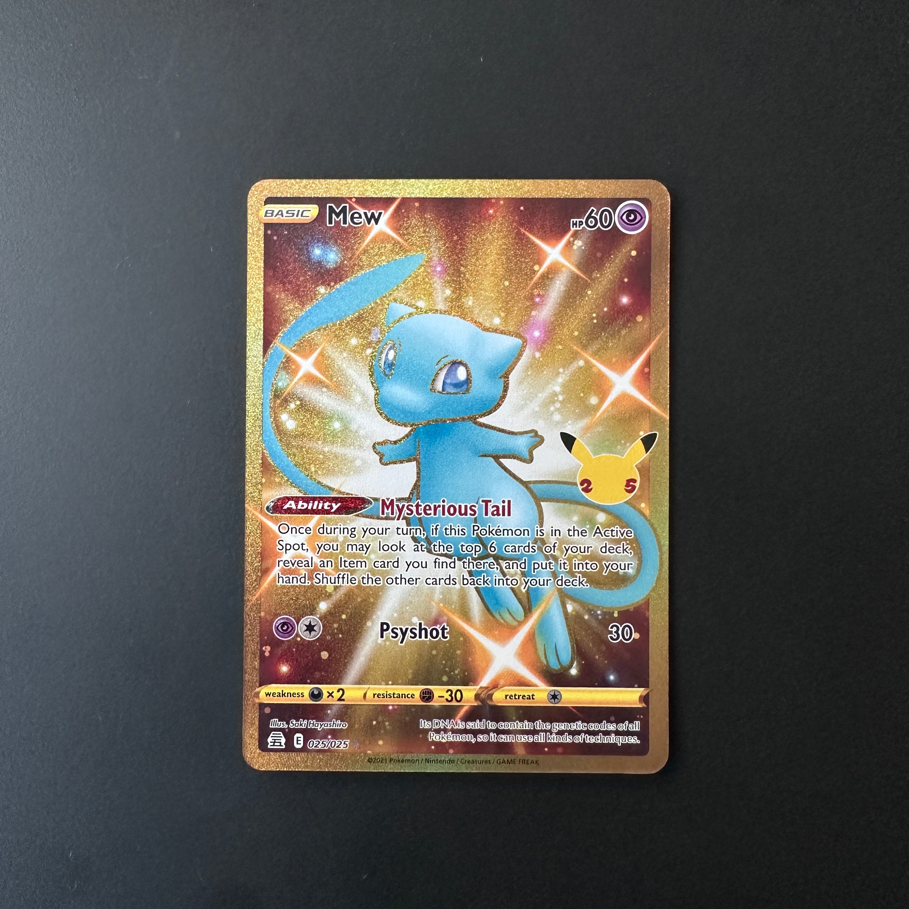 Mew (Secret) Celebrations Secret Rare 025/025