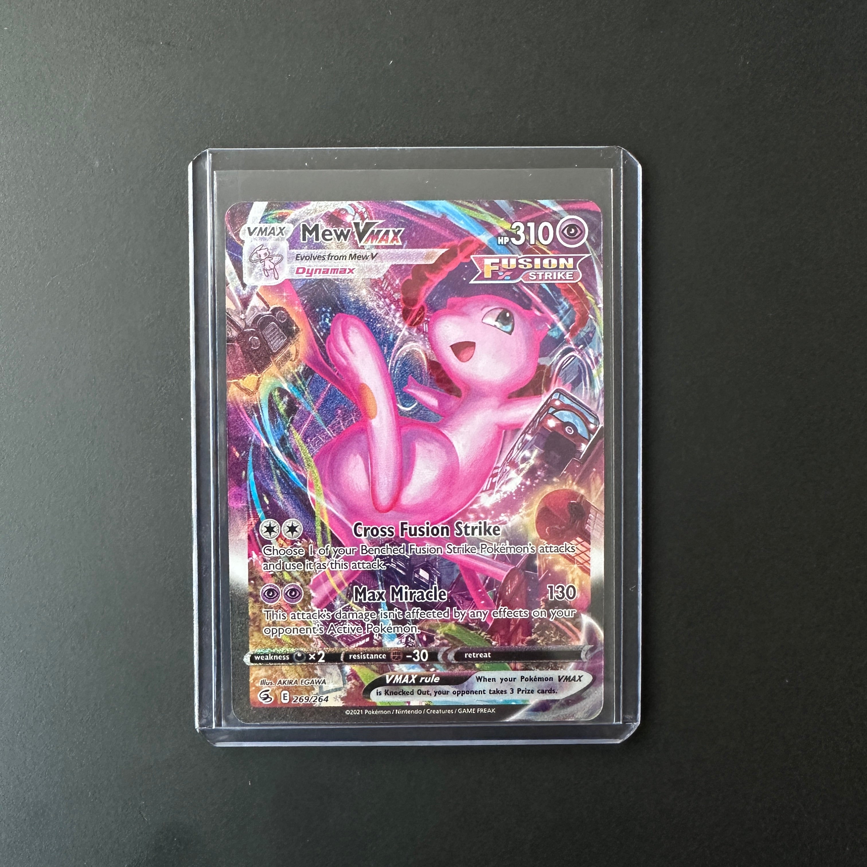 Mew VMAX (Alternate Art Secret) Fusion Strike Secret Rare 269/264