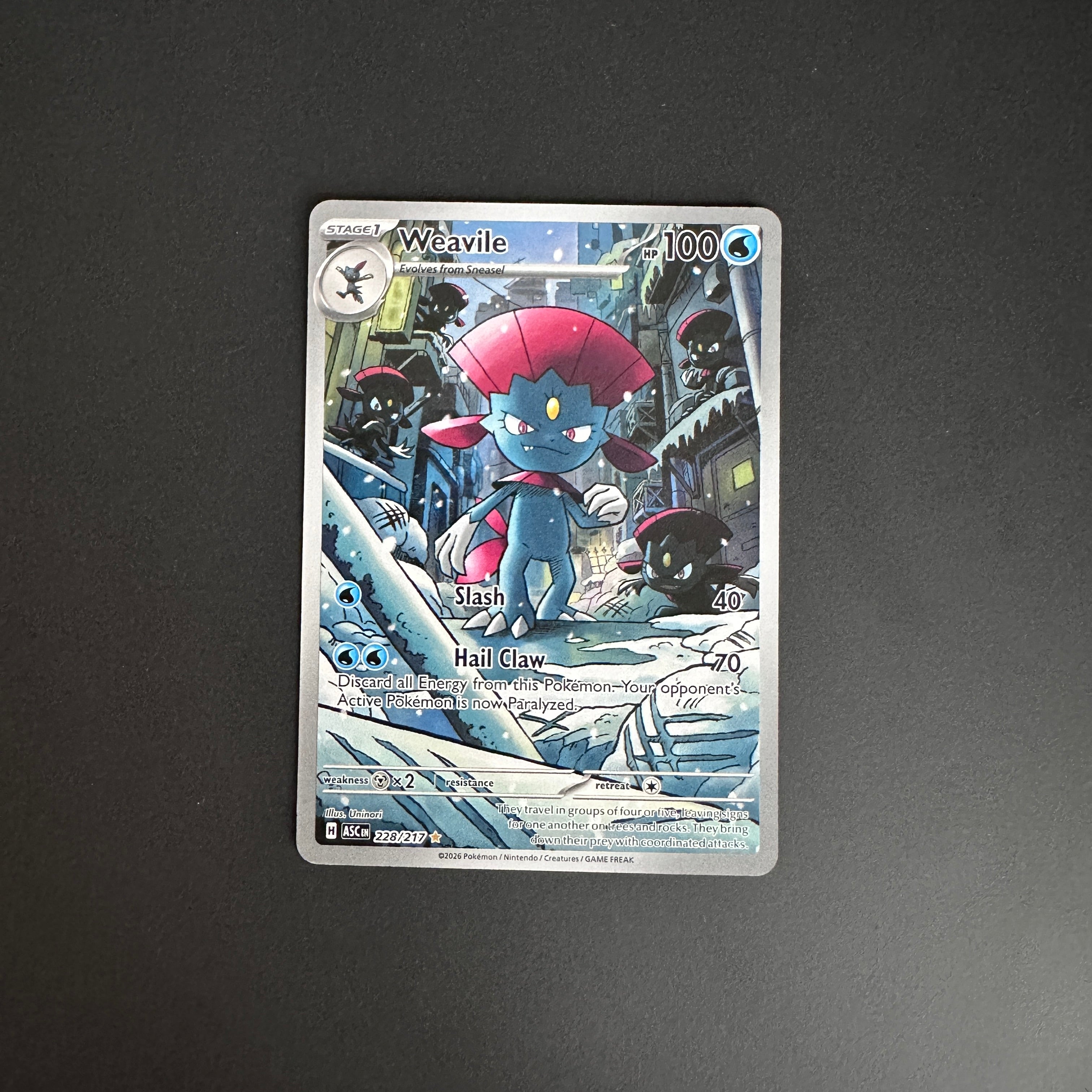 Weavile Ascended Heroes Illustration Rare 228/217