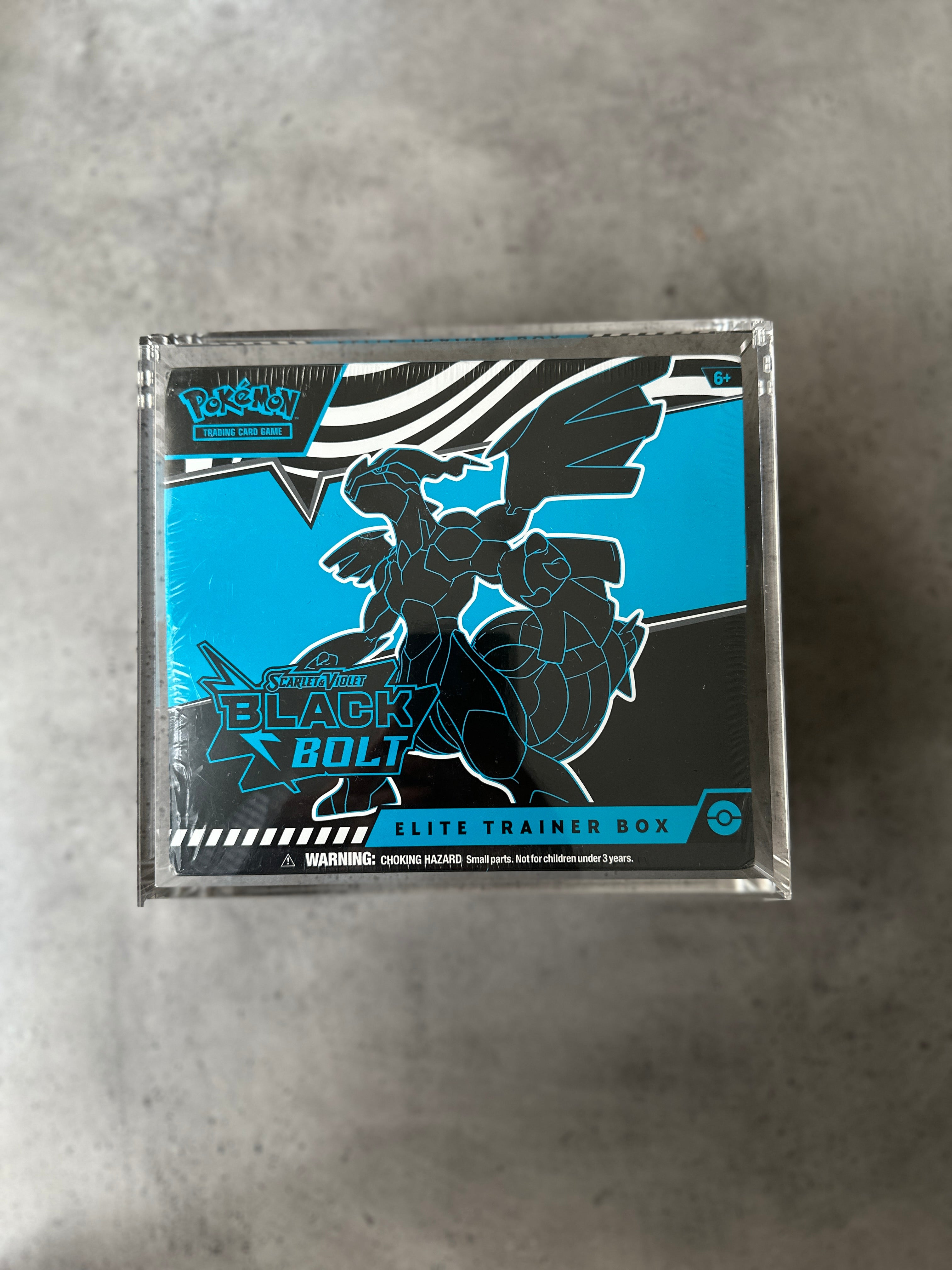 Black Bolt Elite Trainer Box SEALED  with FREE ACRYLIC CASE