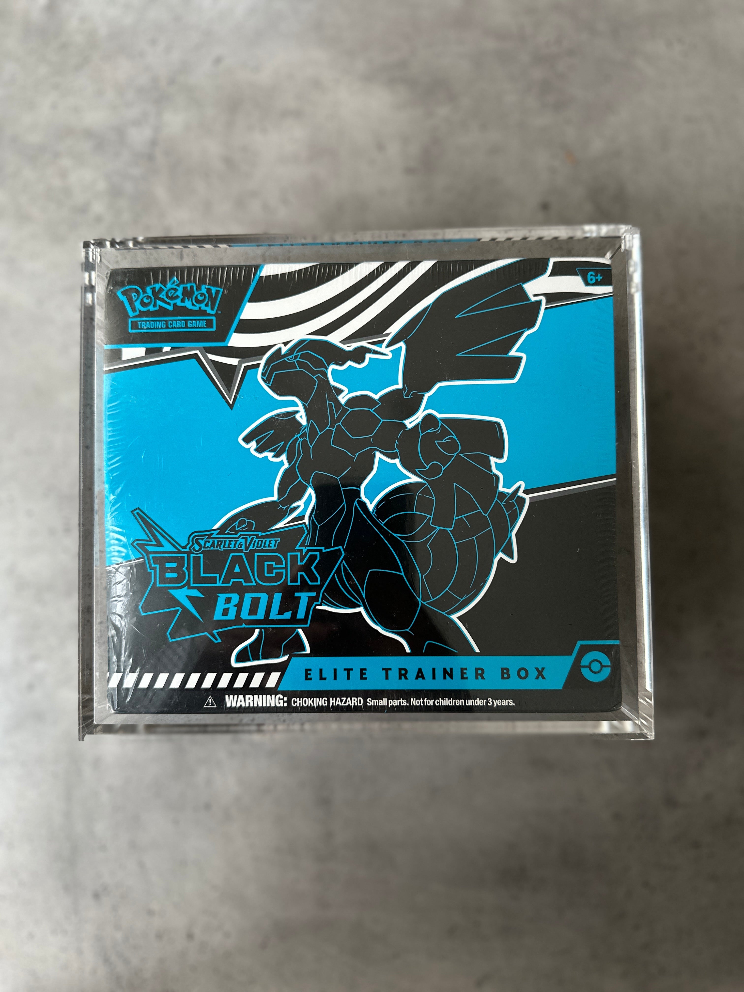 Black Bolt Elite Trainer Box SEALED  with FREE ACRYLIC CASE