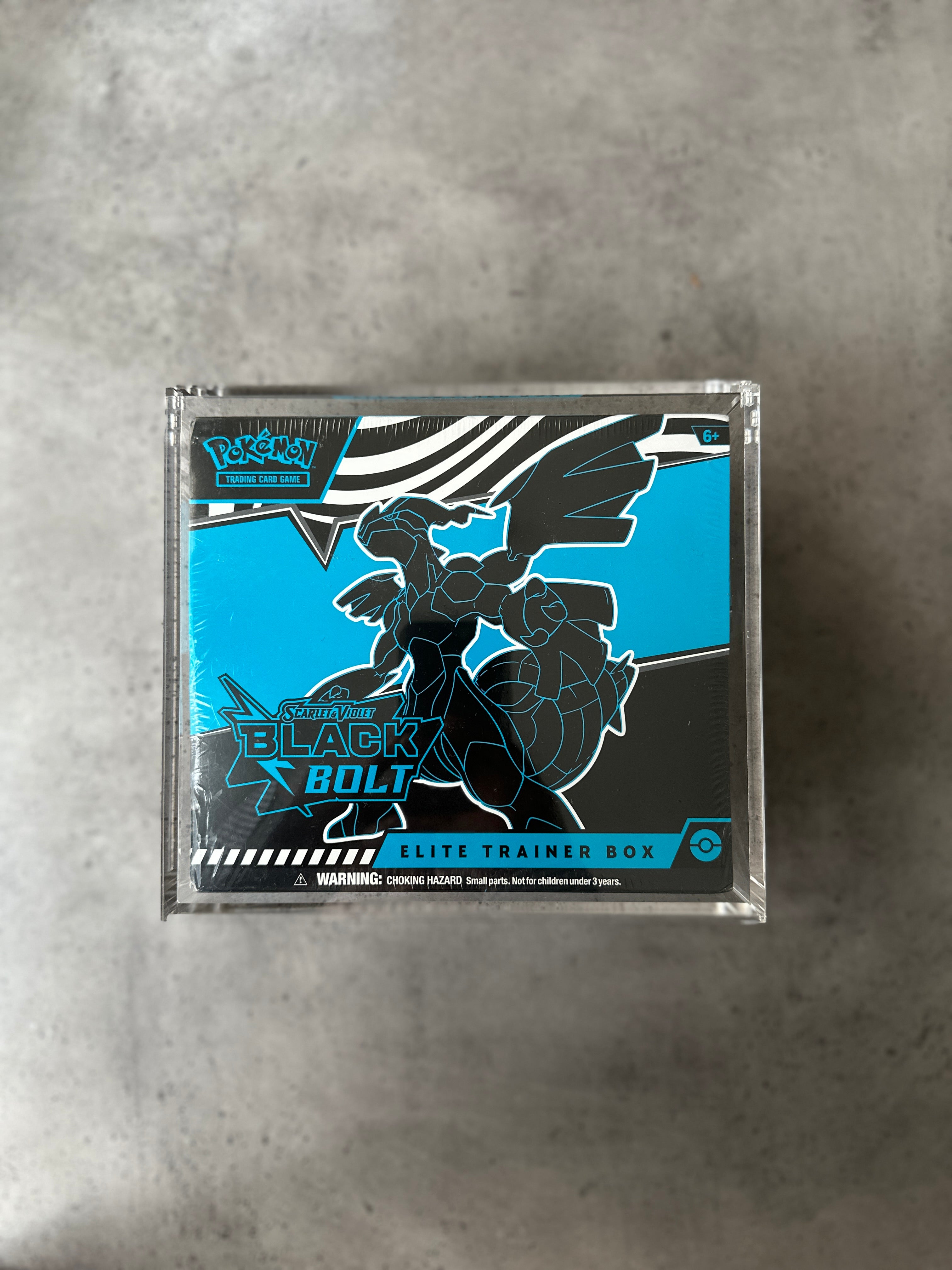 Black Bolt Elite Trainer Box SEALED  with FREE ACRYLIC CASE