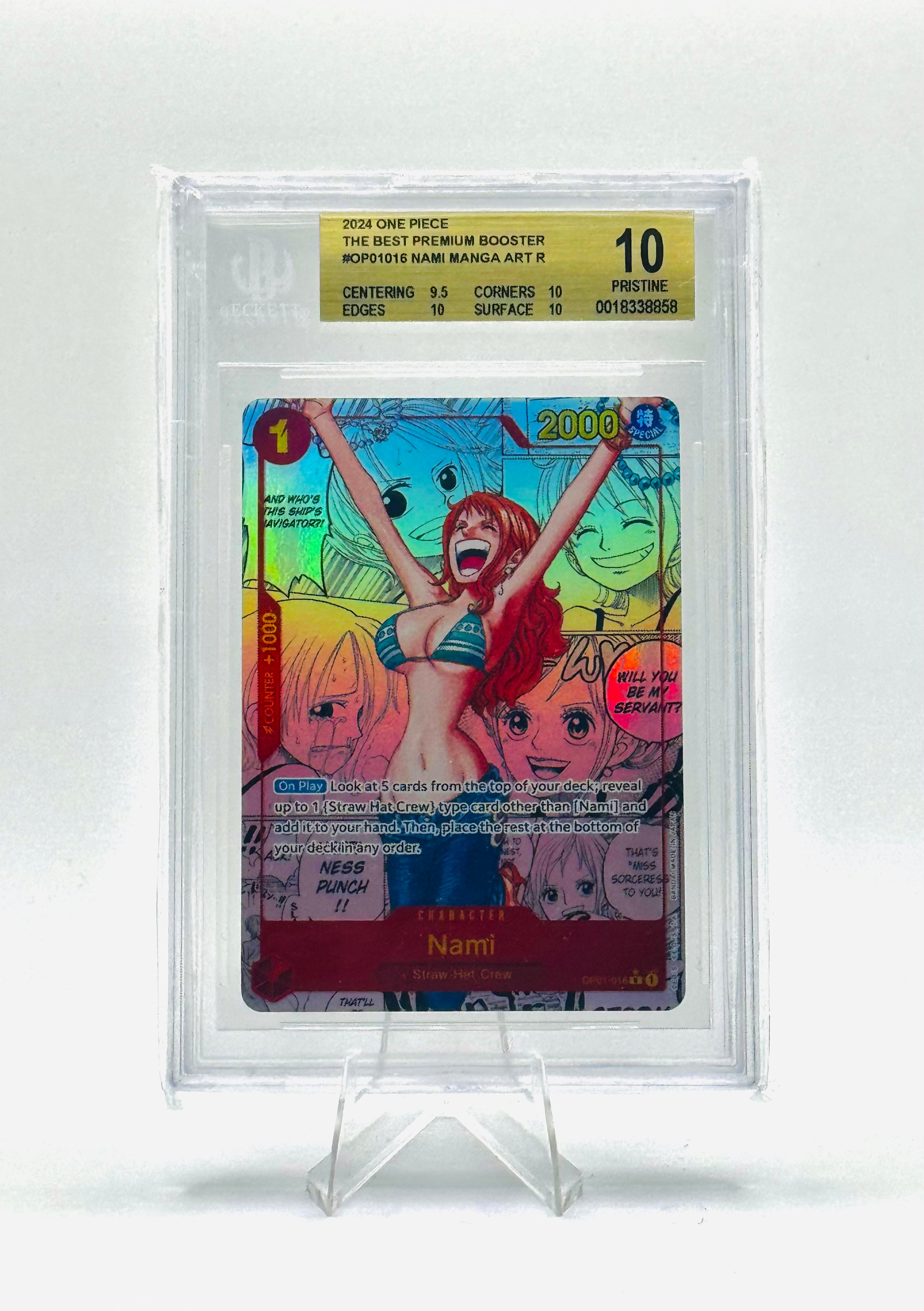 BGS 10 One Piece Nami Manga PRB01