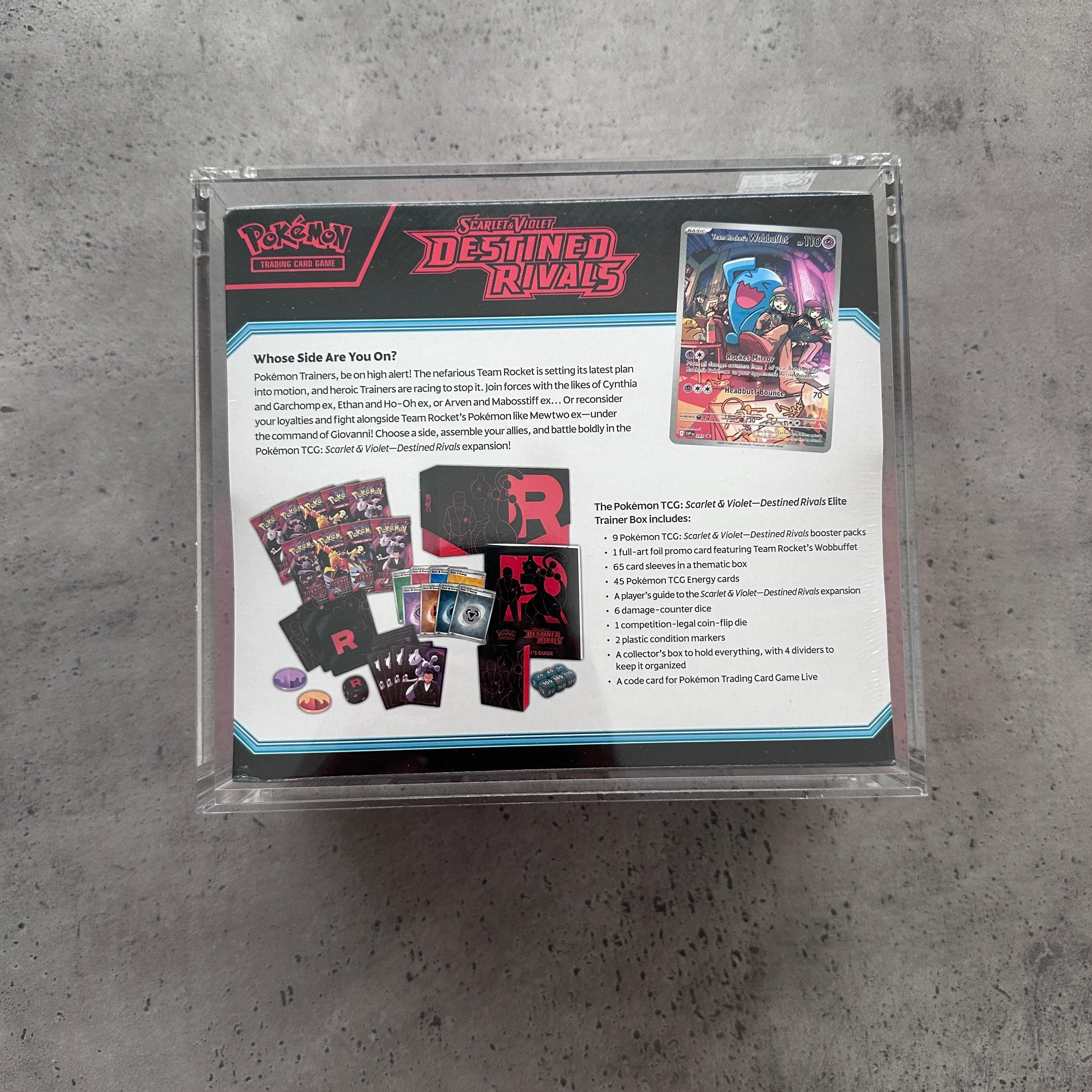 Destined  Rivals  ETB  SEALED w/ Acrylic Case Included