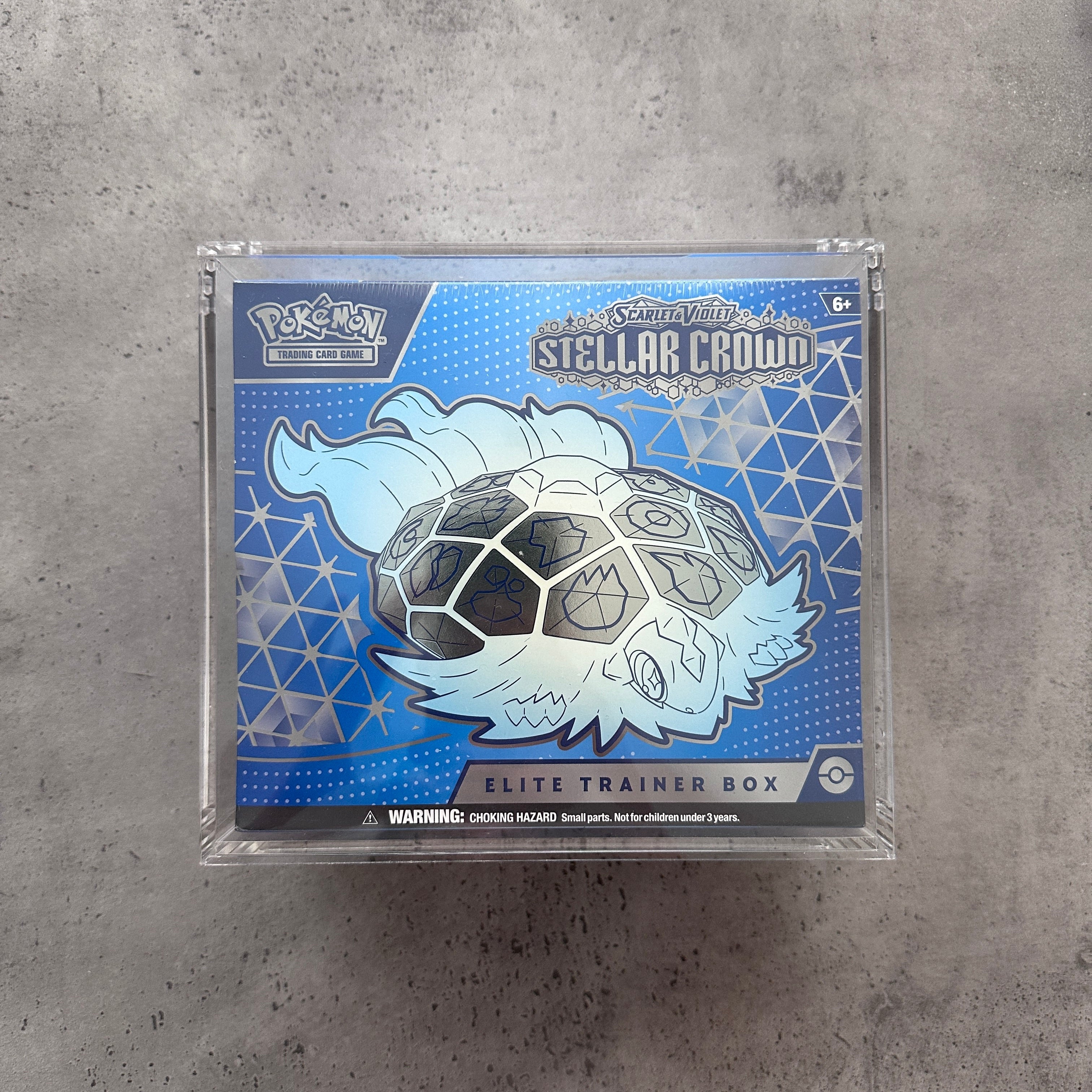 Stellar Crown ETB SEALED w/ Premium  Acrylic Case