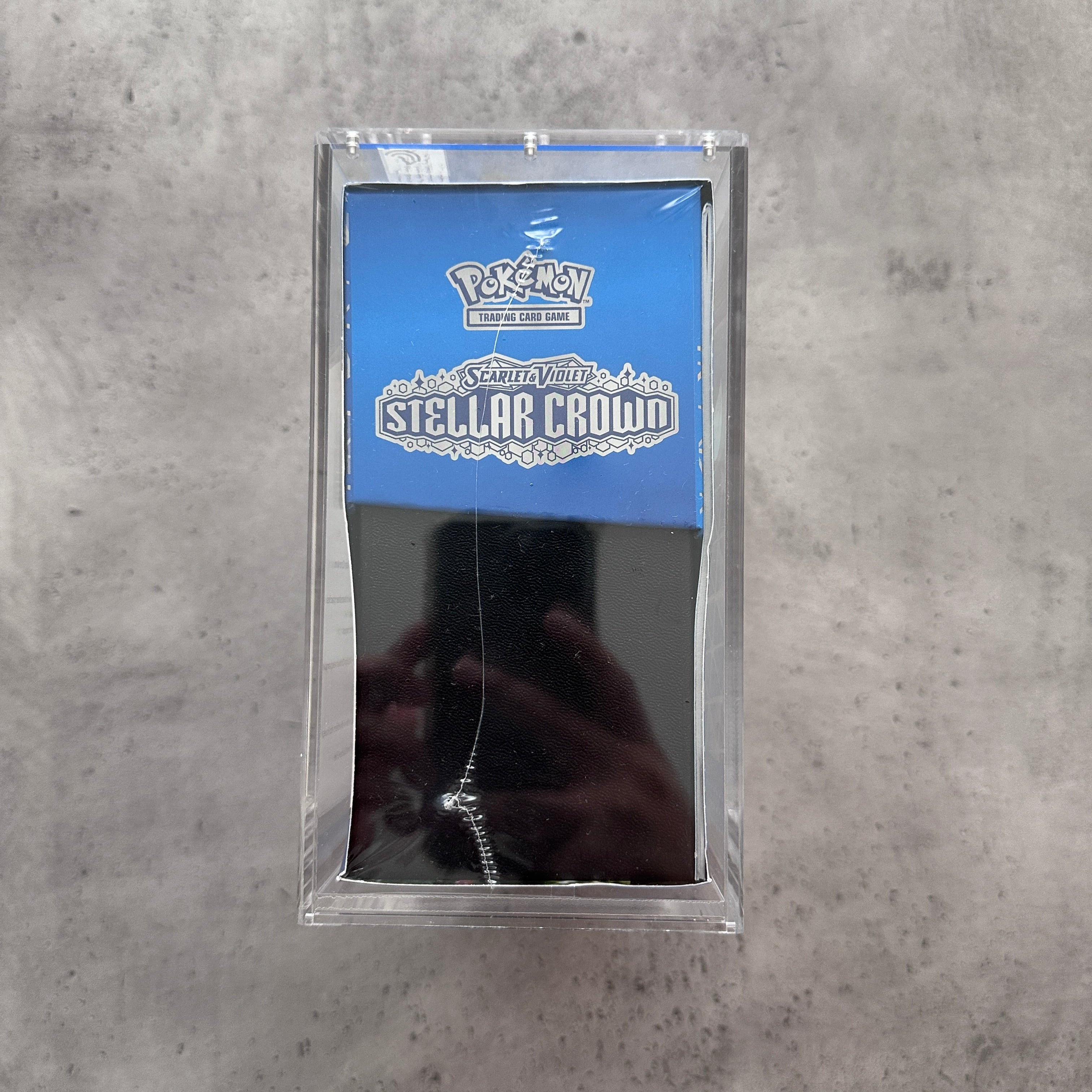 Stellar Crown ETB SEALED w/ Premium  Acrylic Case