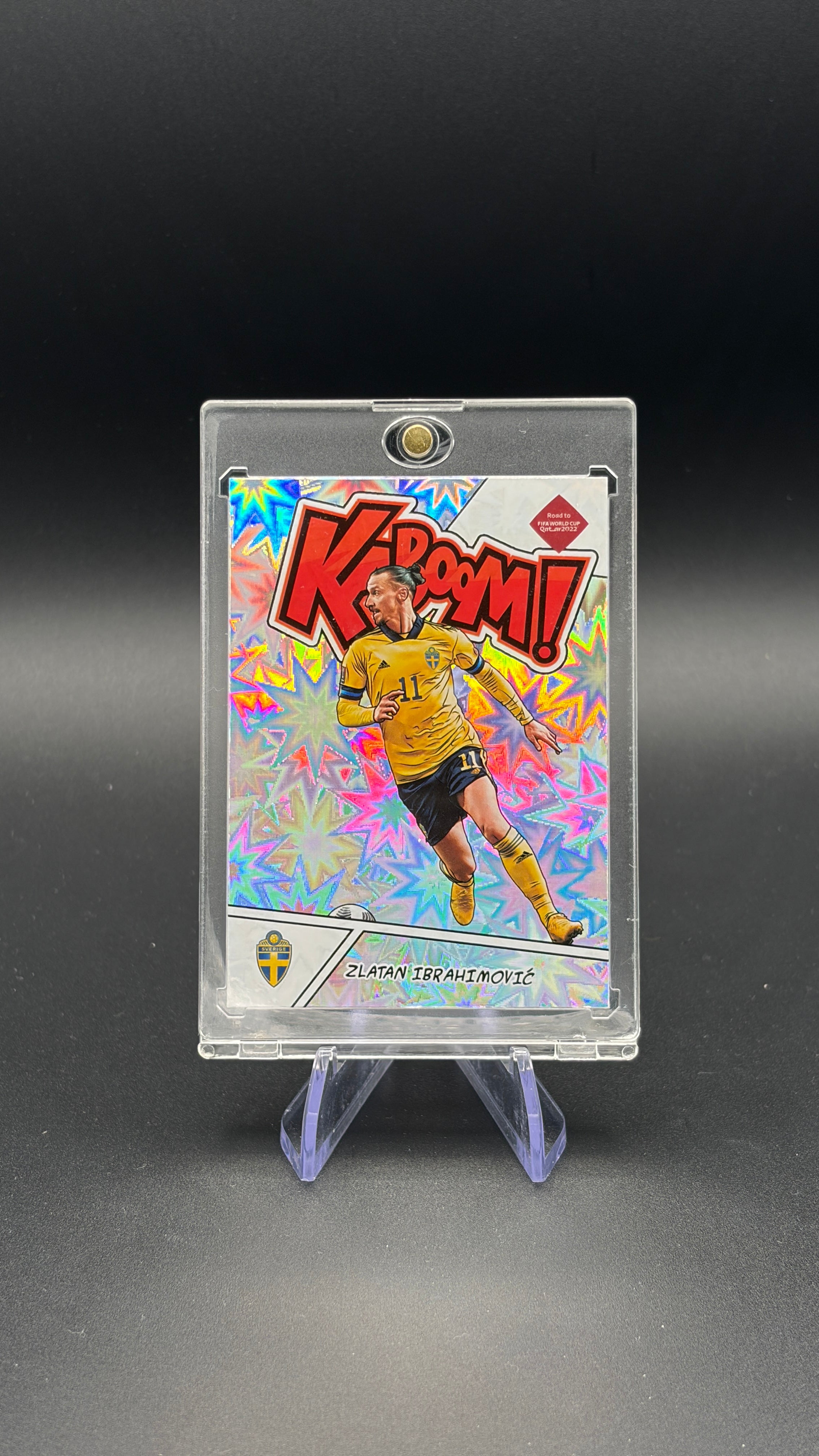 2021-22 Panini Donruss Road to Qatar Zlatan Ibrahimović KABOOM! #8 Sweden