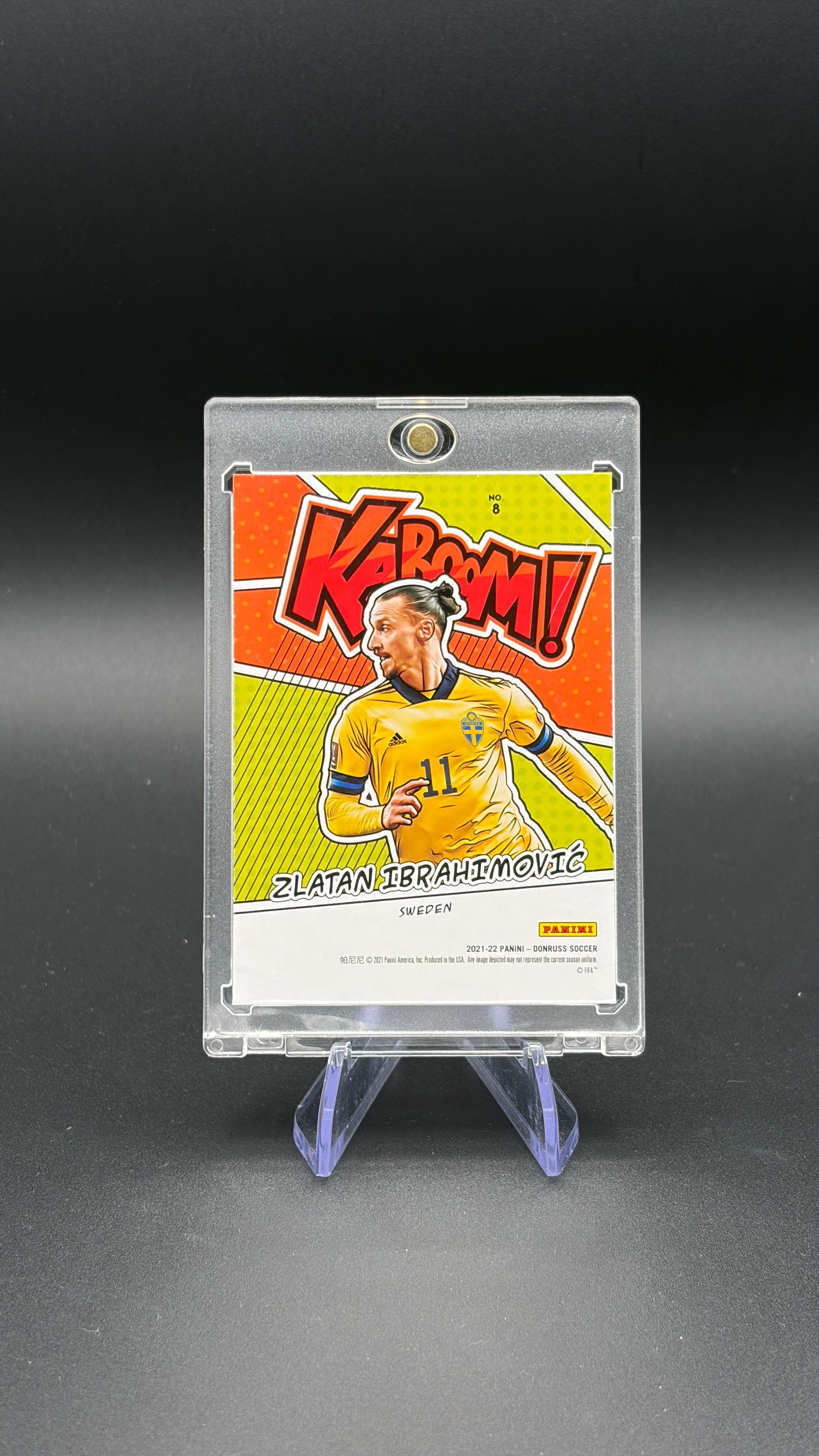 2021-22 Panini Donruss Road to Qatar Zlatan Ibrahimović KABOOM! #8 Sweden