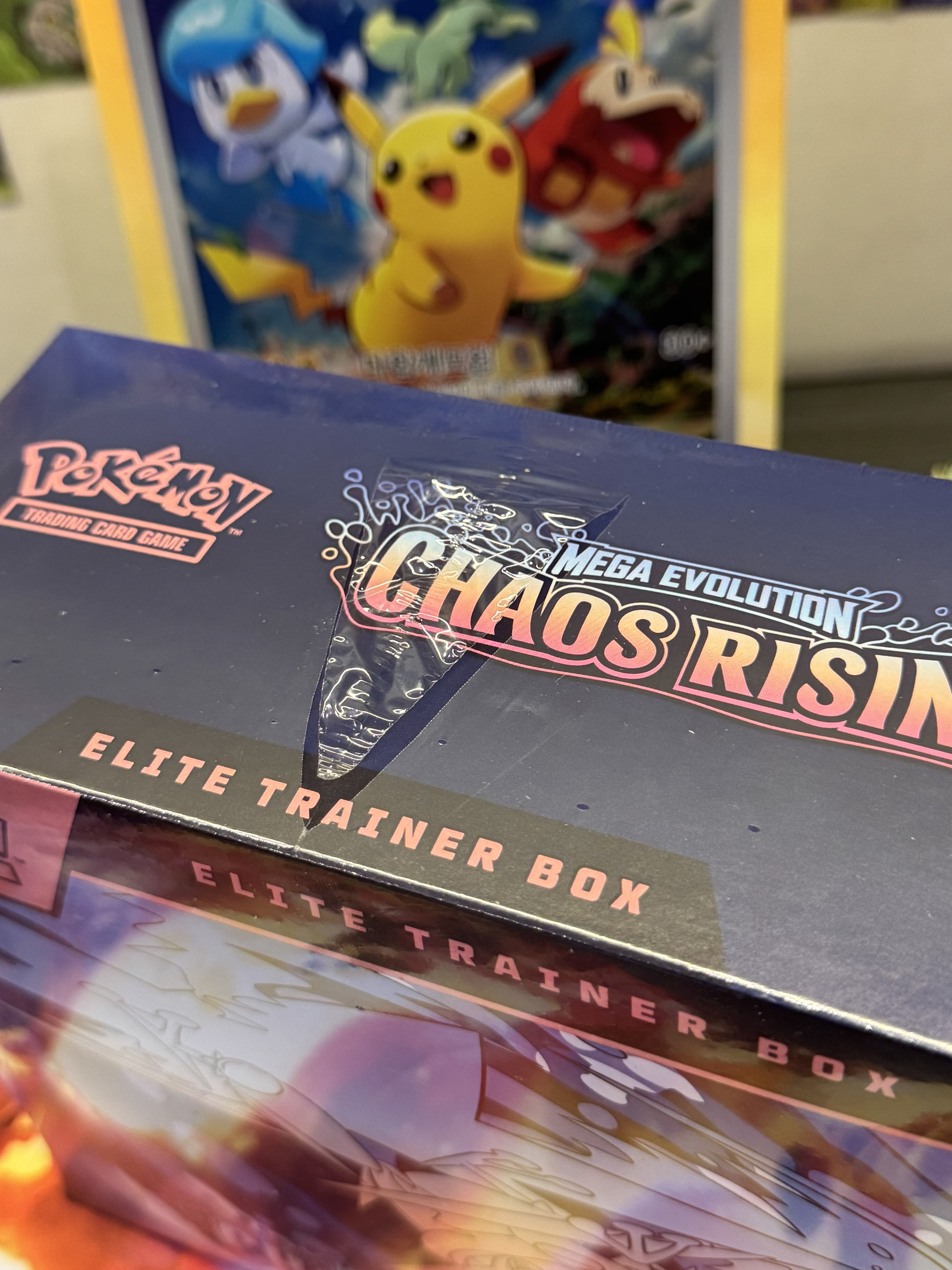 Pokémon TCG: Chaos Rising Elite Trainer Box – Factory Sealed (0.5-2 inch Seal Tear Damage)