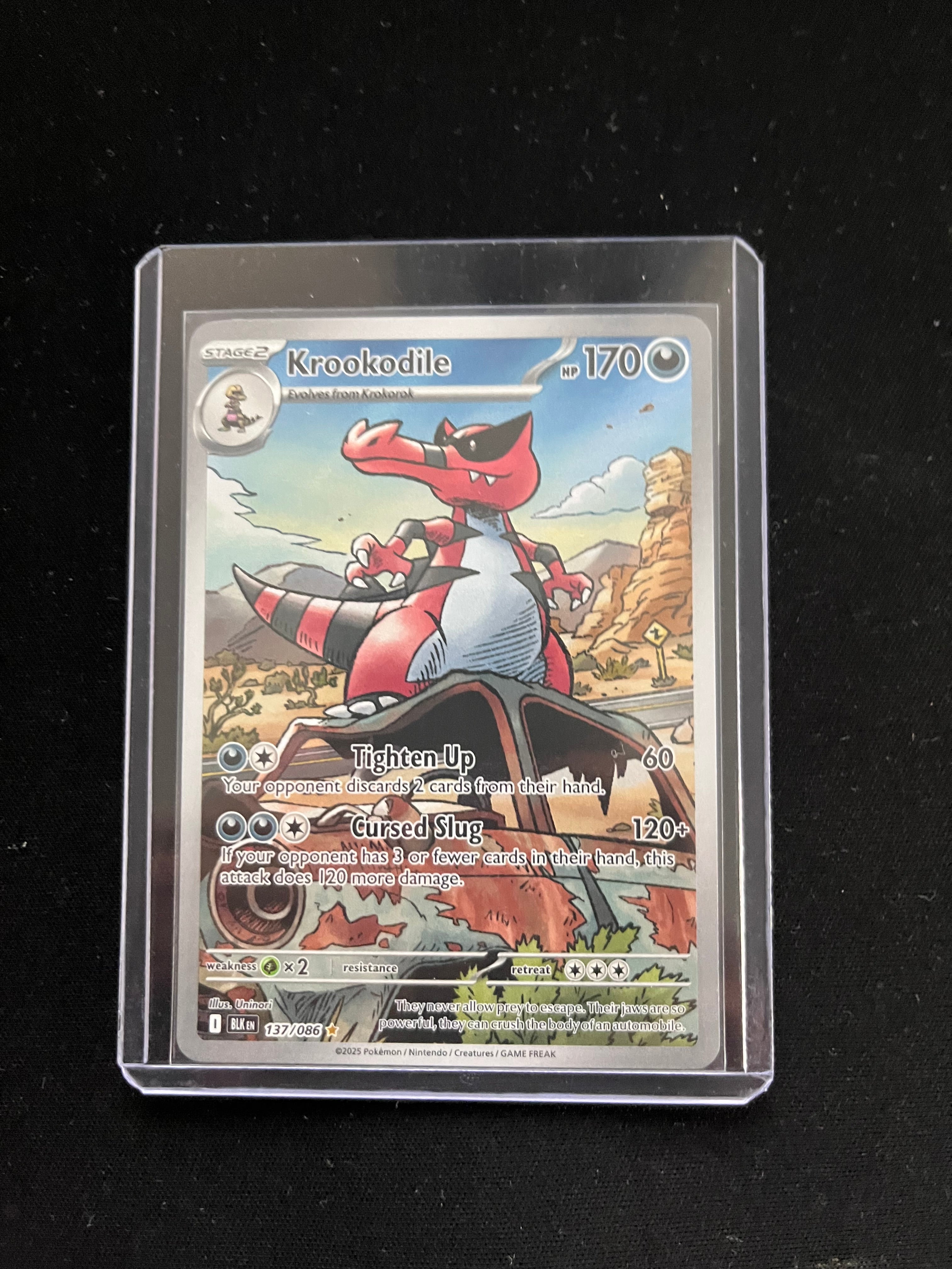 Krookodile Black Bolt Illustration Rare 137/086