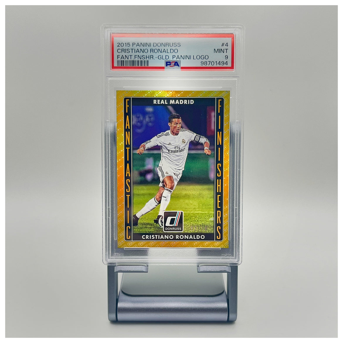 2015 Panini Donruss - Cristiano Ronaldo Gold - 03/10 - PSA 9