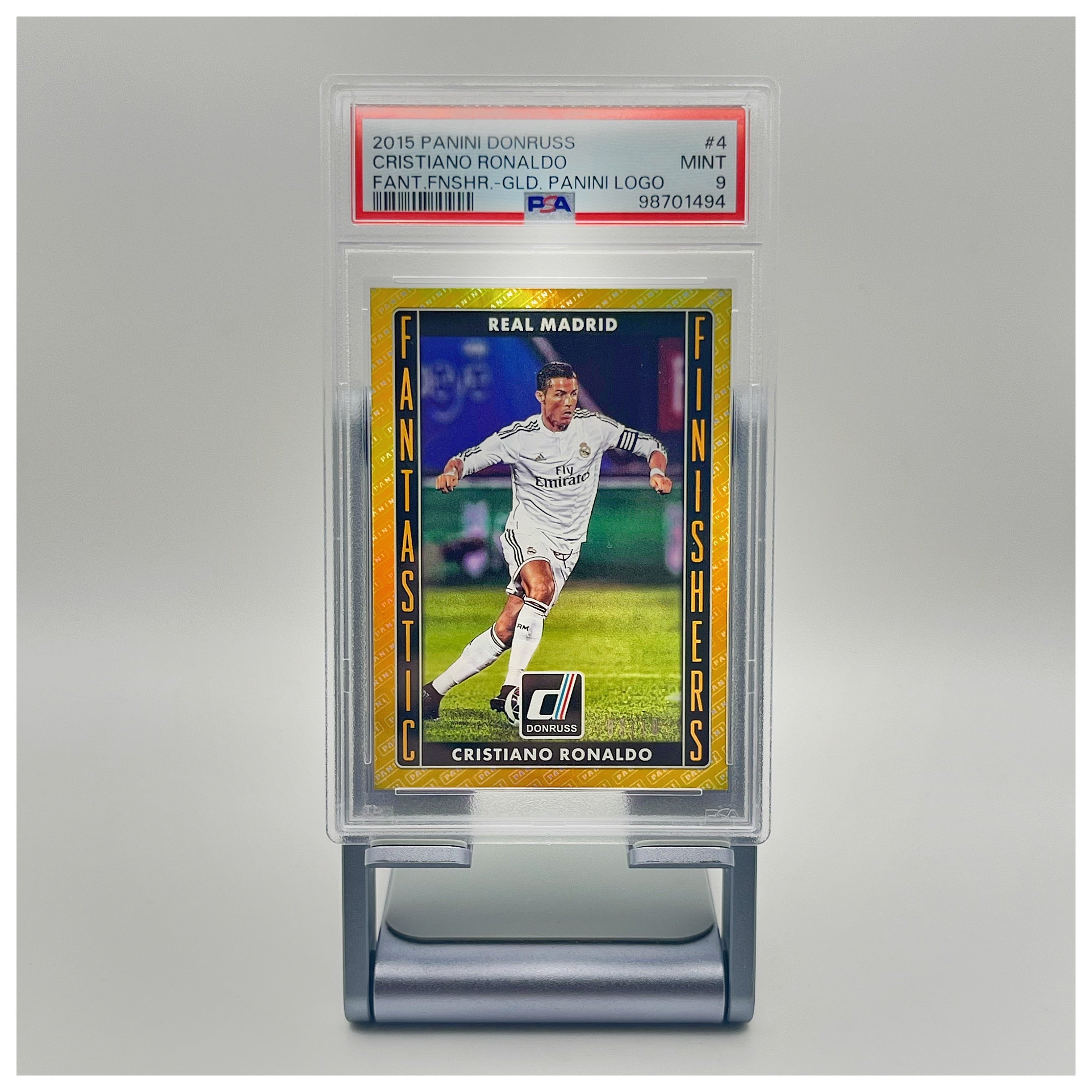 2015 Panini Donruss - Cristiano Ronaldo Gold - 03/10 - PSA 9