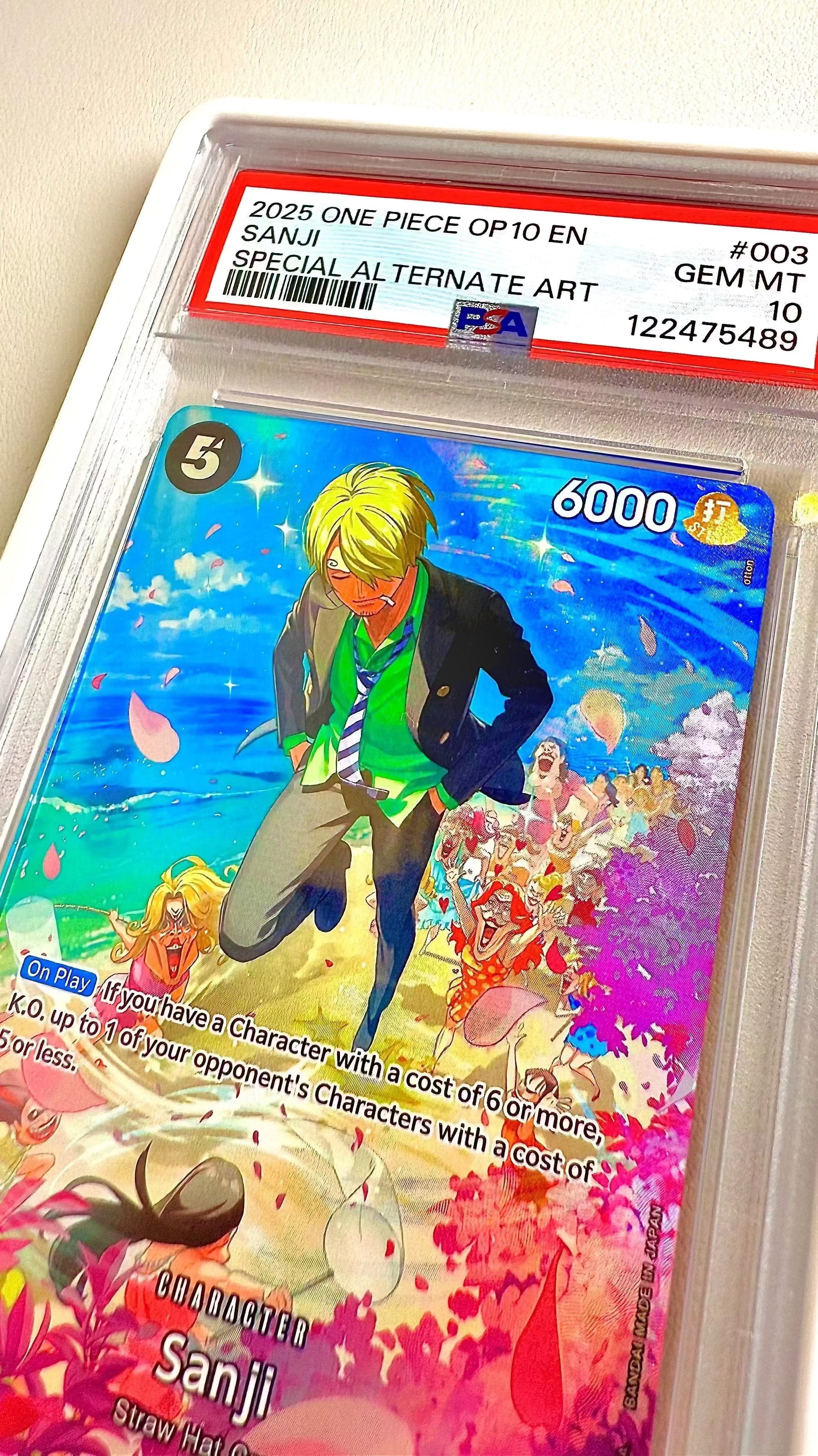 PSA 10 - One Piece - Sanji (SP) - OP10