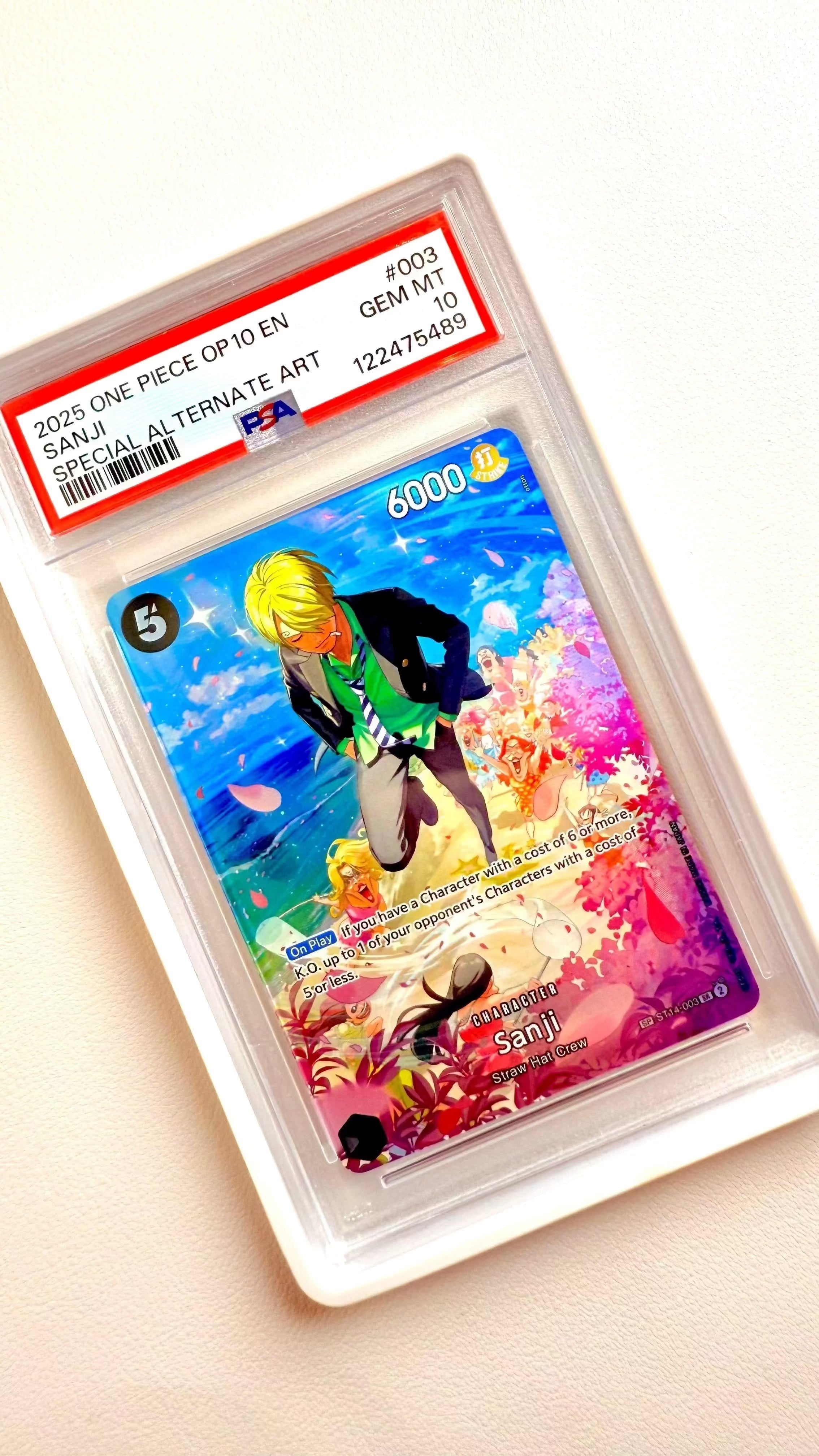 PSA 10 - One Piece - Sanji (SP) - OP10