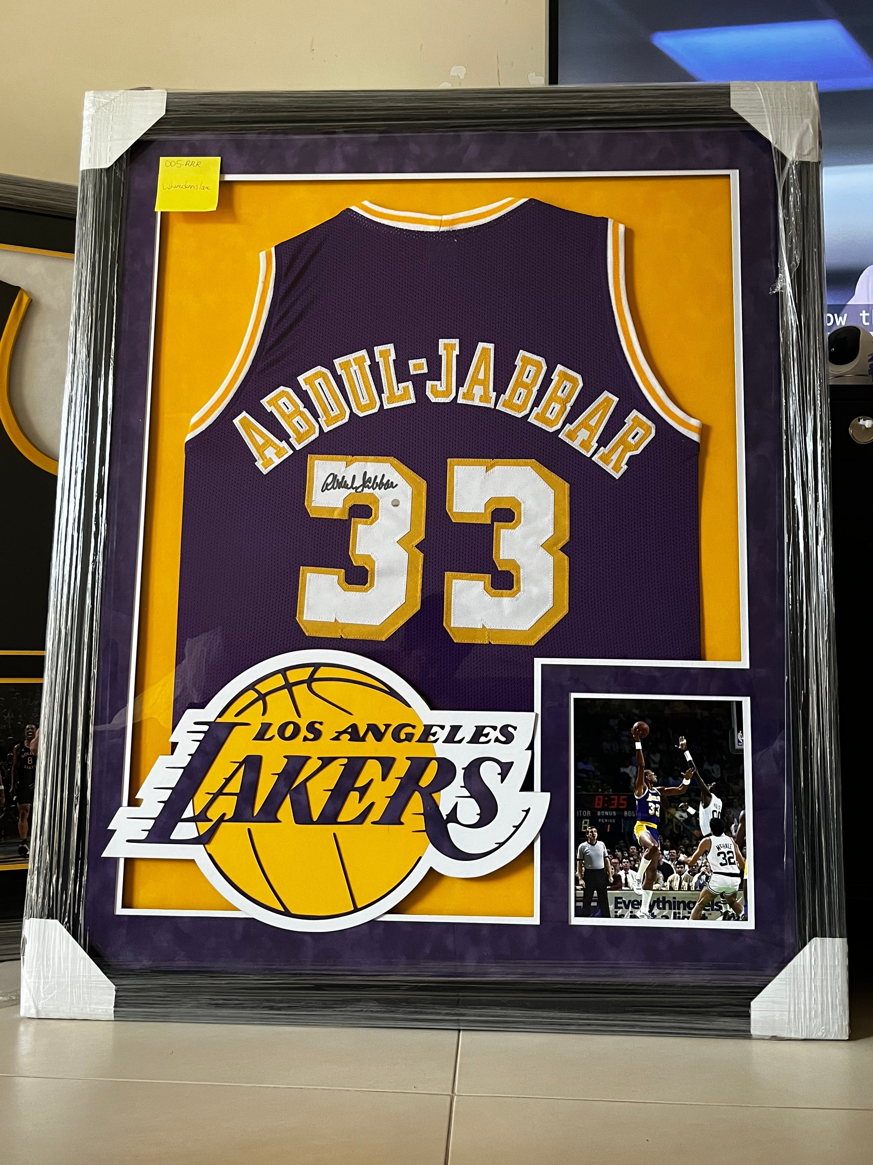 Signed Jersey of Kareem Abdul-Jabbar (Lakers)