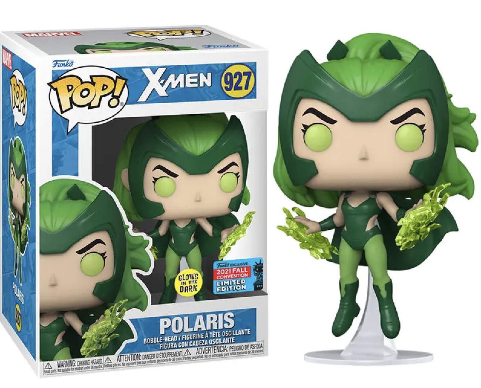 Funko POP! Marvel X-Men Polaris Glow in the Dark #927 GameStop Exclusive